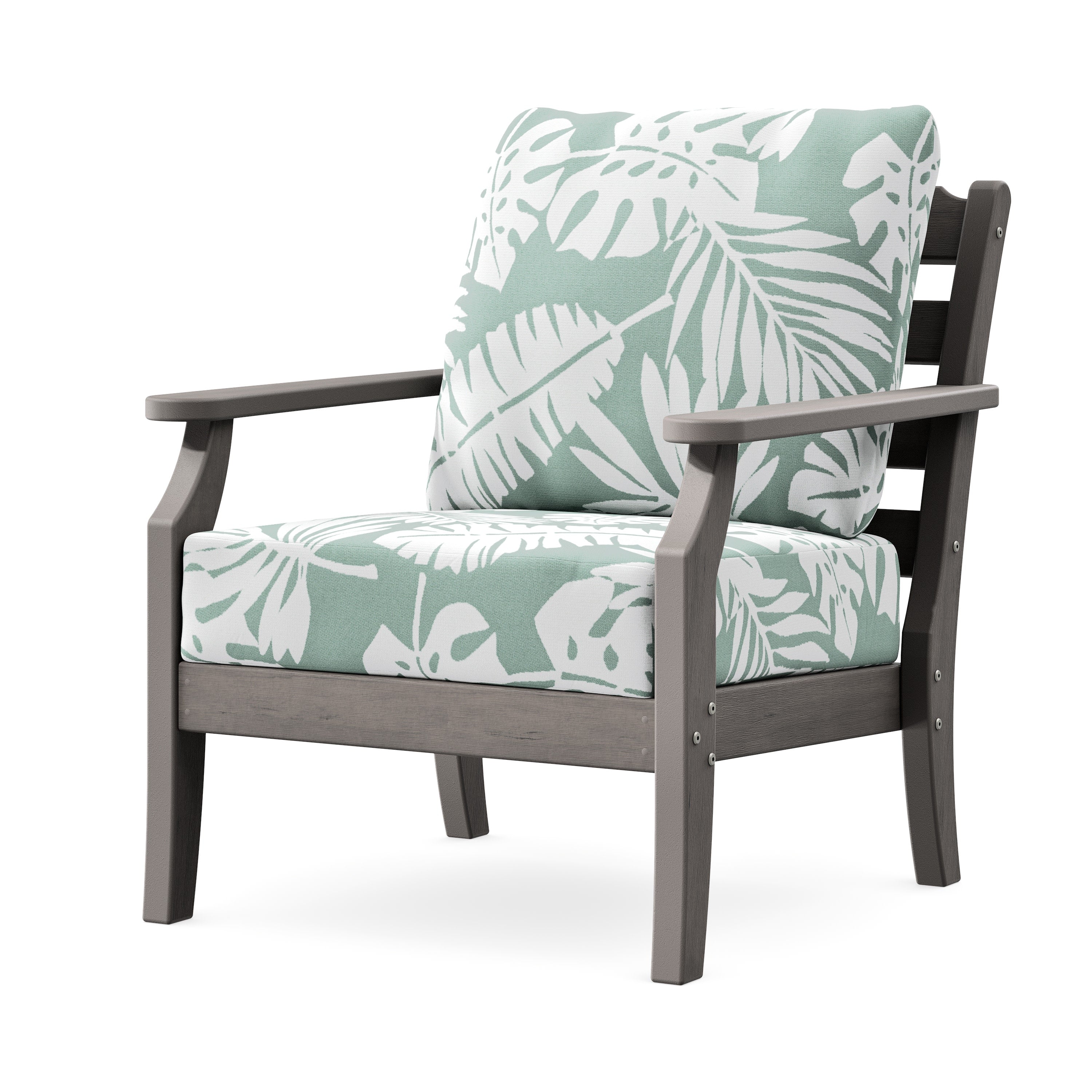Savannah Deep Seating Chair in Driftwood / Leaf Glacier Spa