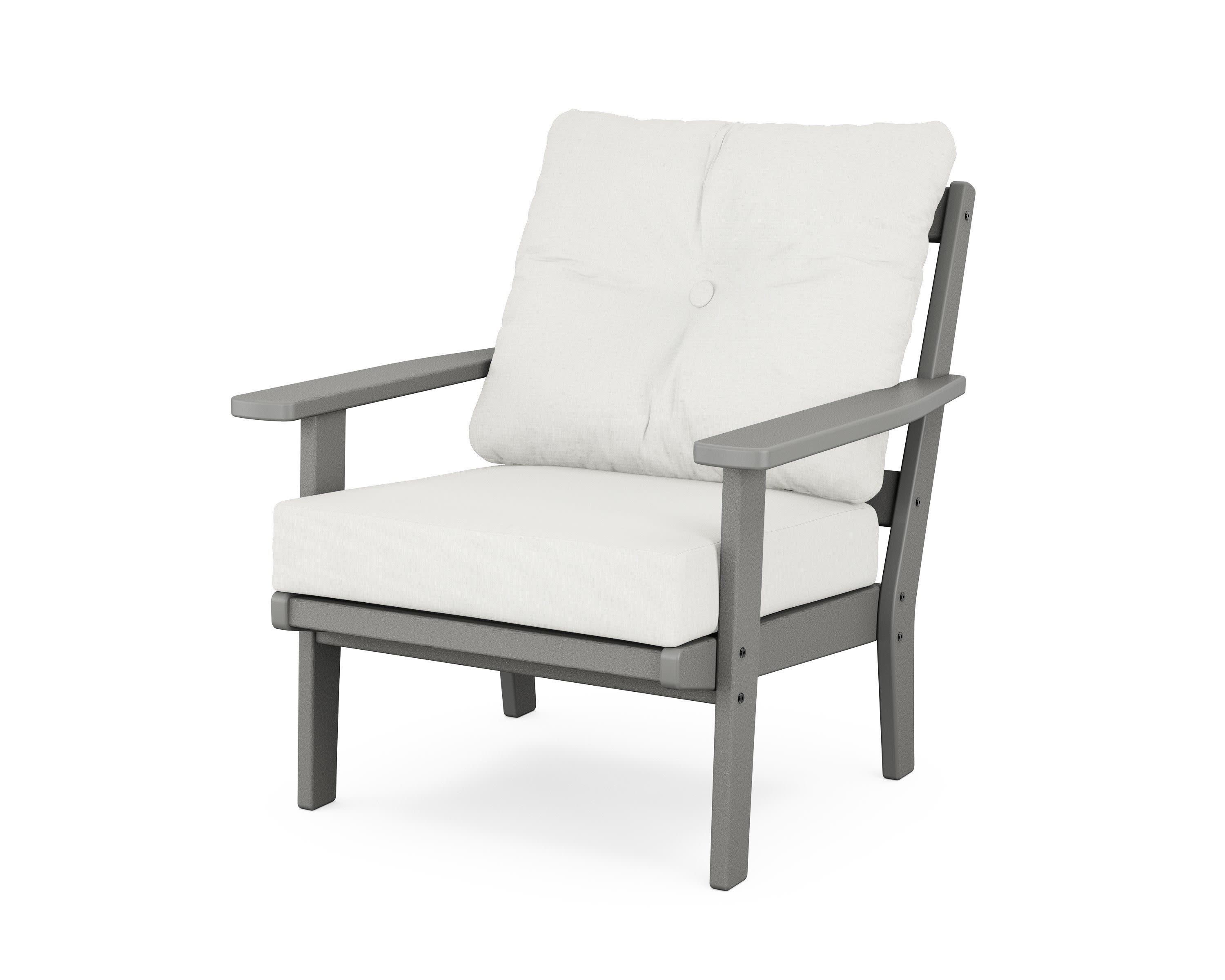 Oxford Deep Seating Chair in Slate Grey / Natural Linen