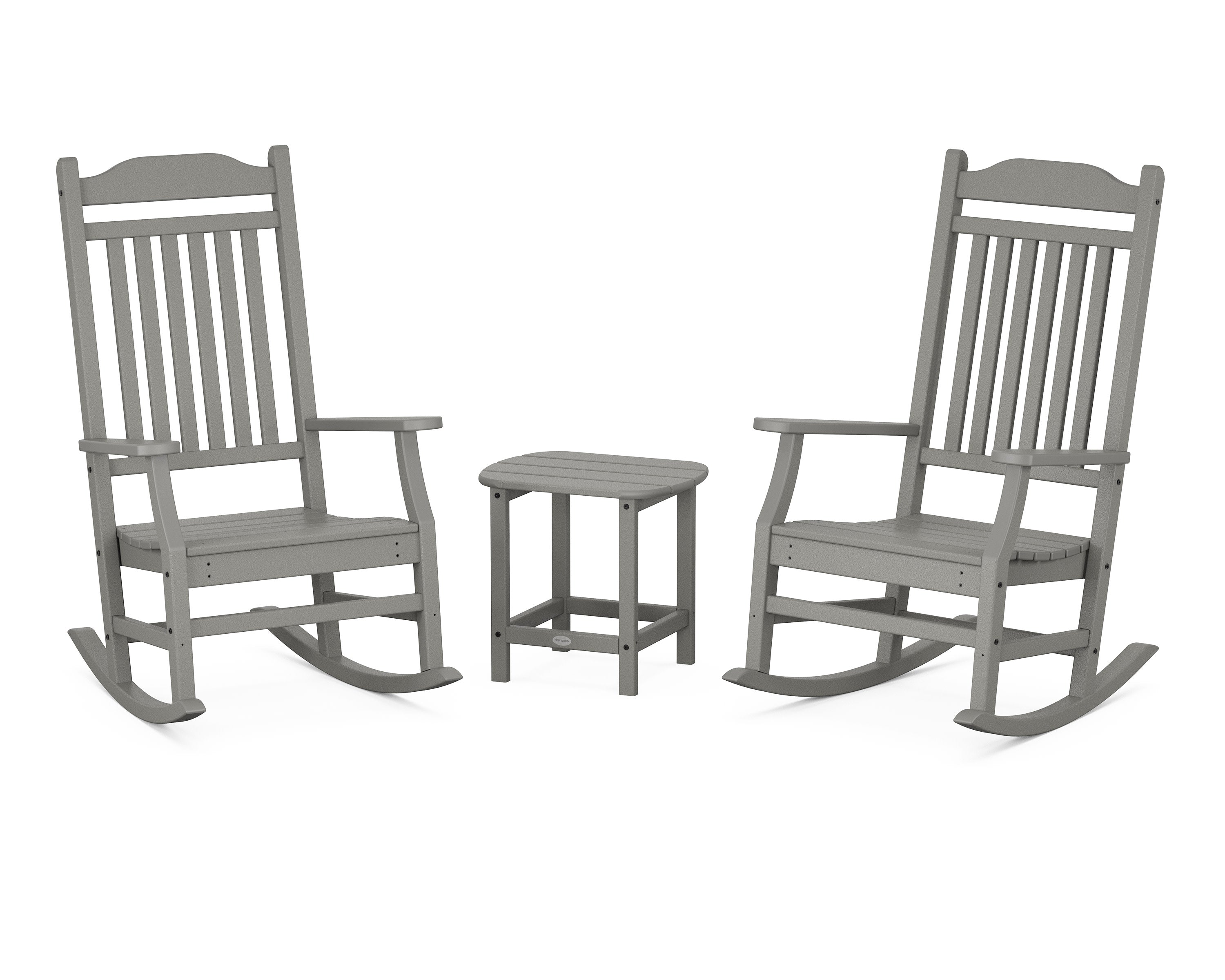 Cottage Rocking Chair 3-Piece Set in Slate Grey