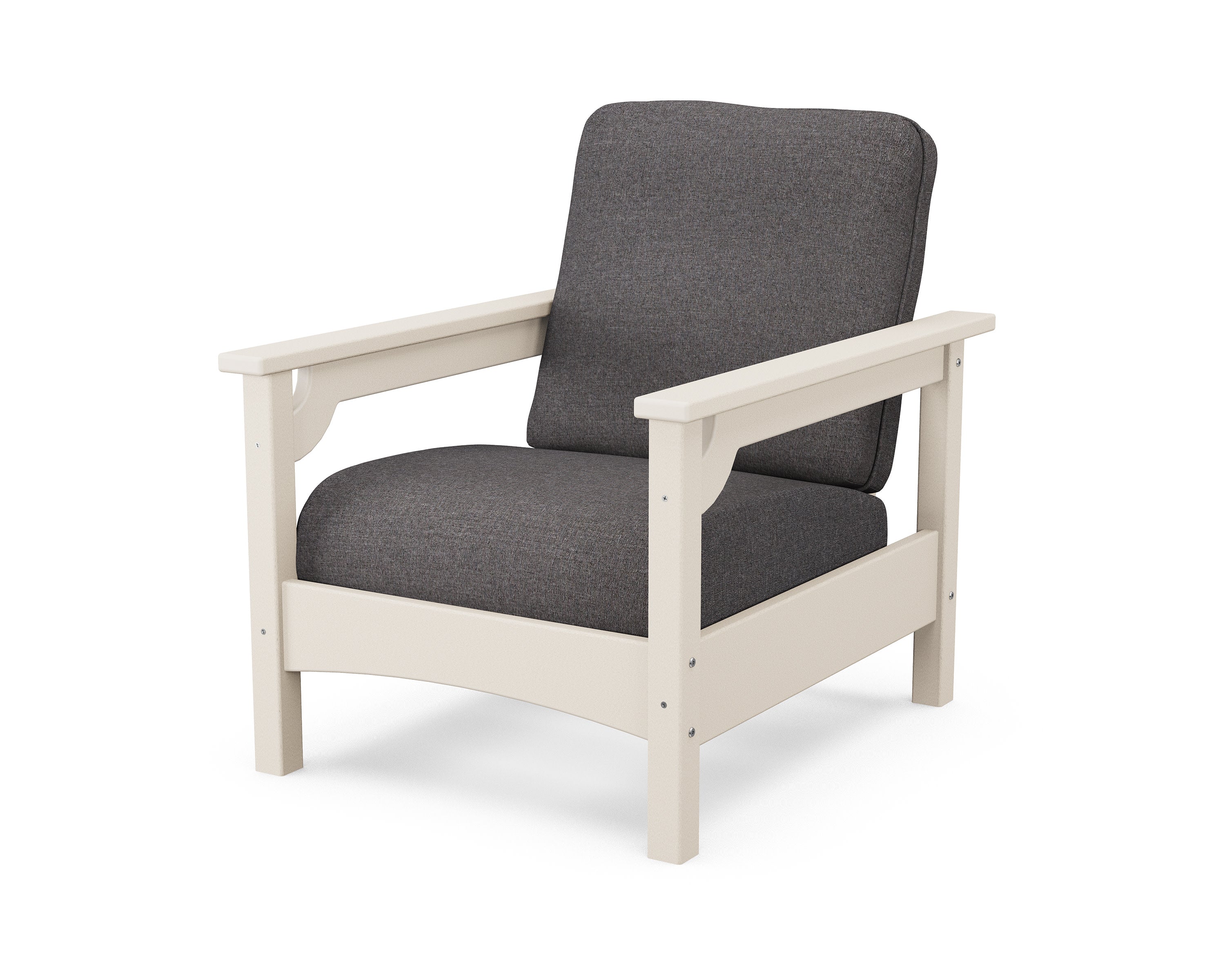 Club Chair in Sand / Ash Charcoal