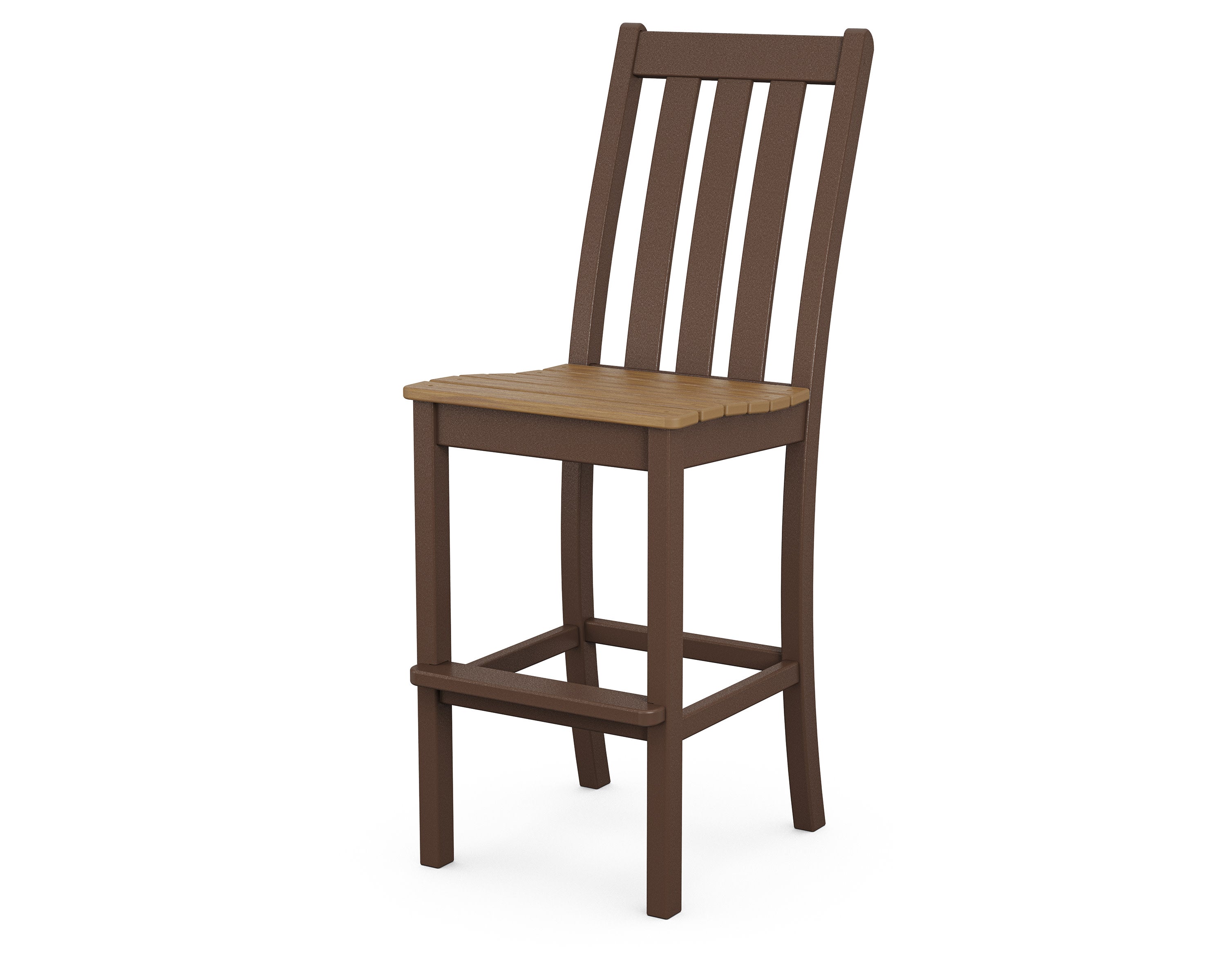 Vineyard Bar Side Chair in Mahogany / Natural