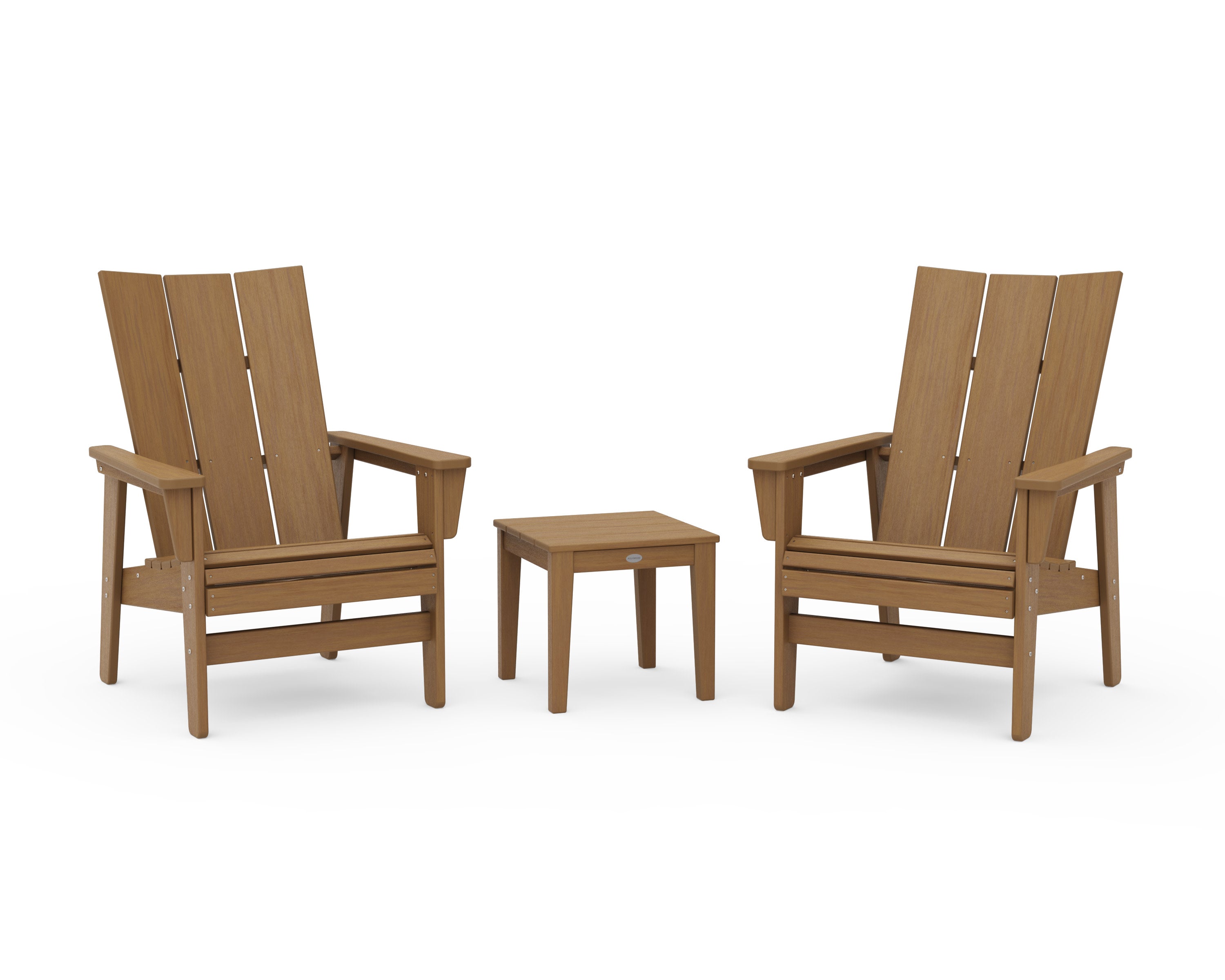 3-Piece Modern Grand Upright Adirondack Set in Natural