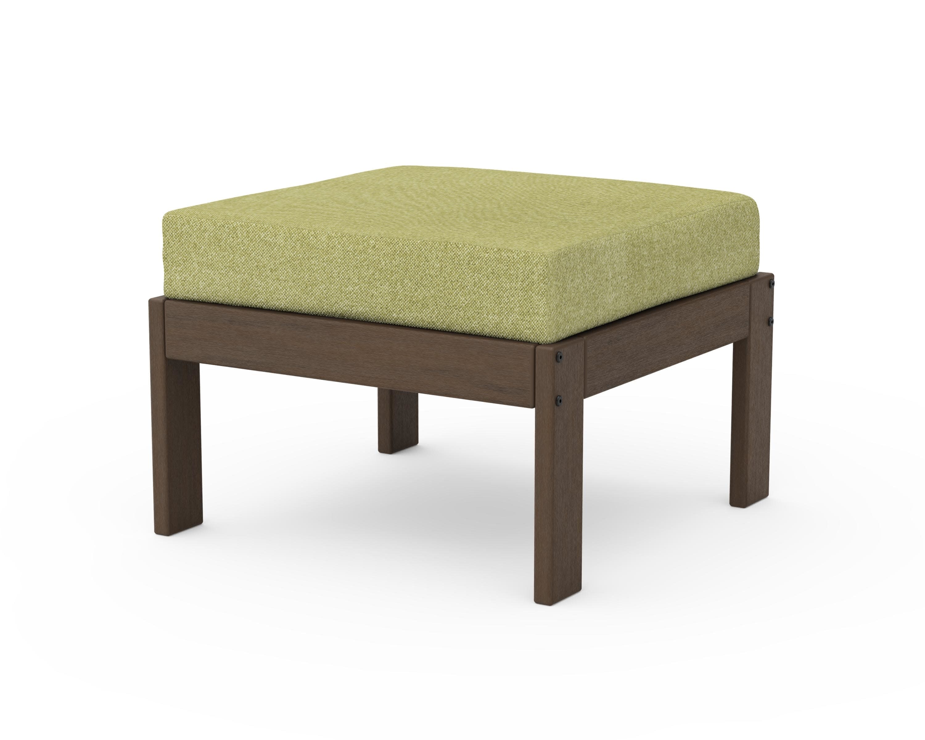 Vineyard Modular Ottoman in Kona / Chartreuse Boucle