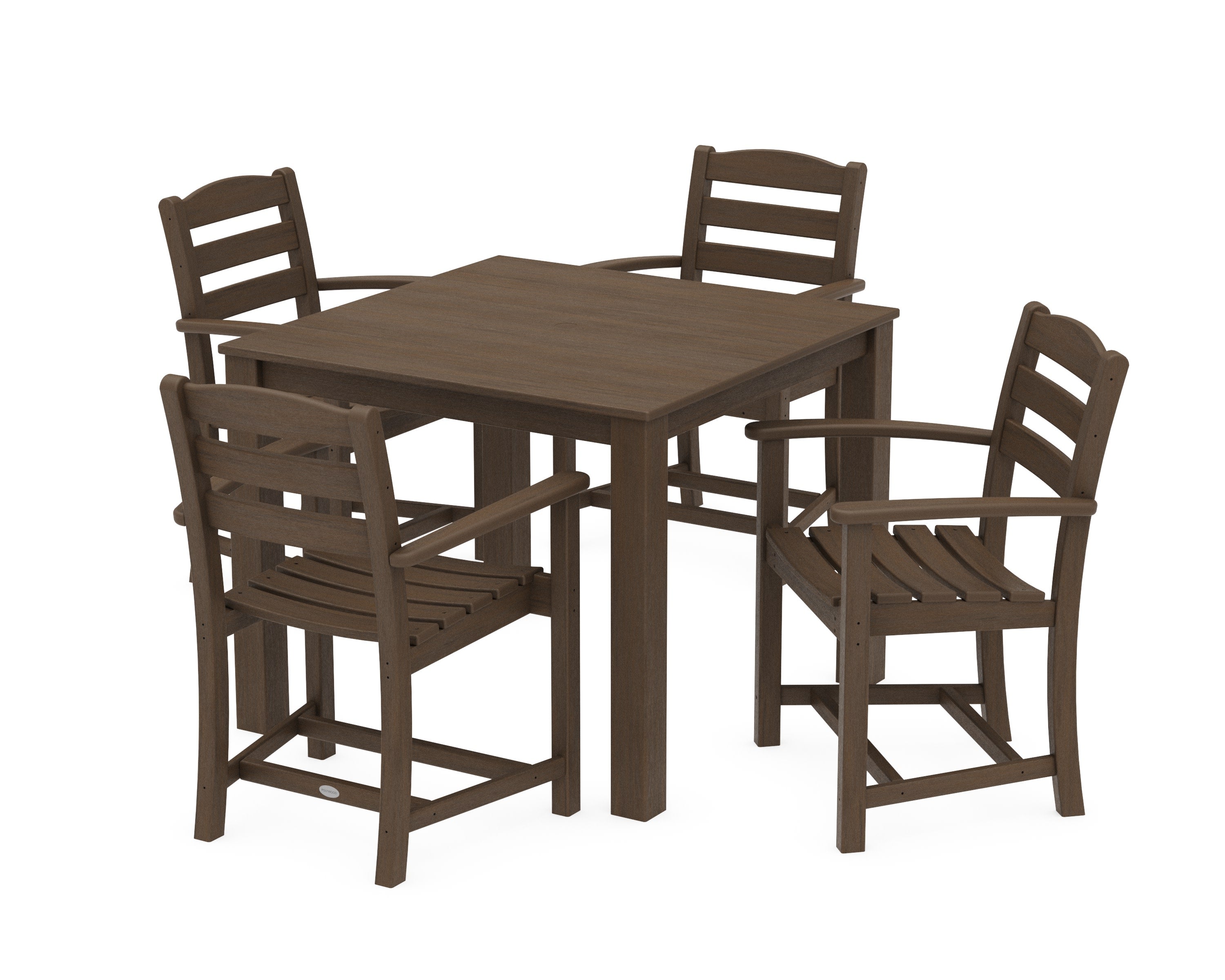 La Casa Cafe' 5-Piece Parsons Dining Set in Kona