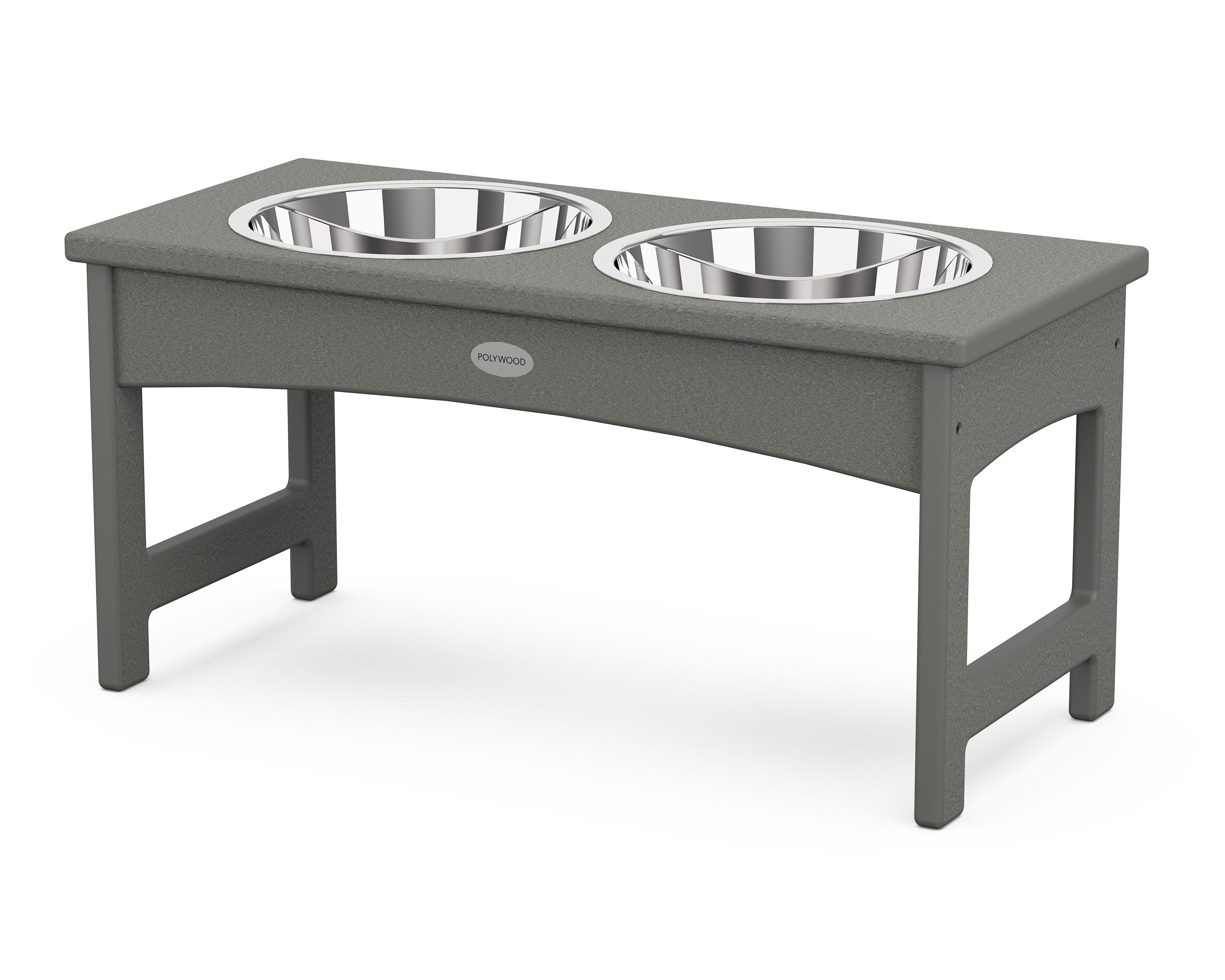 Pet Feeder in Slate Grey