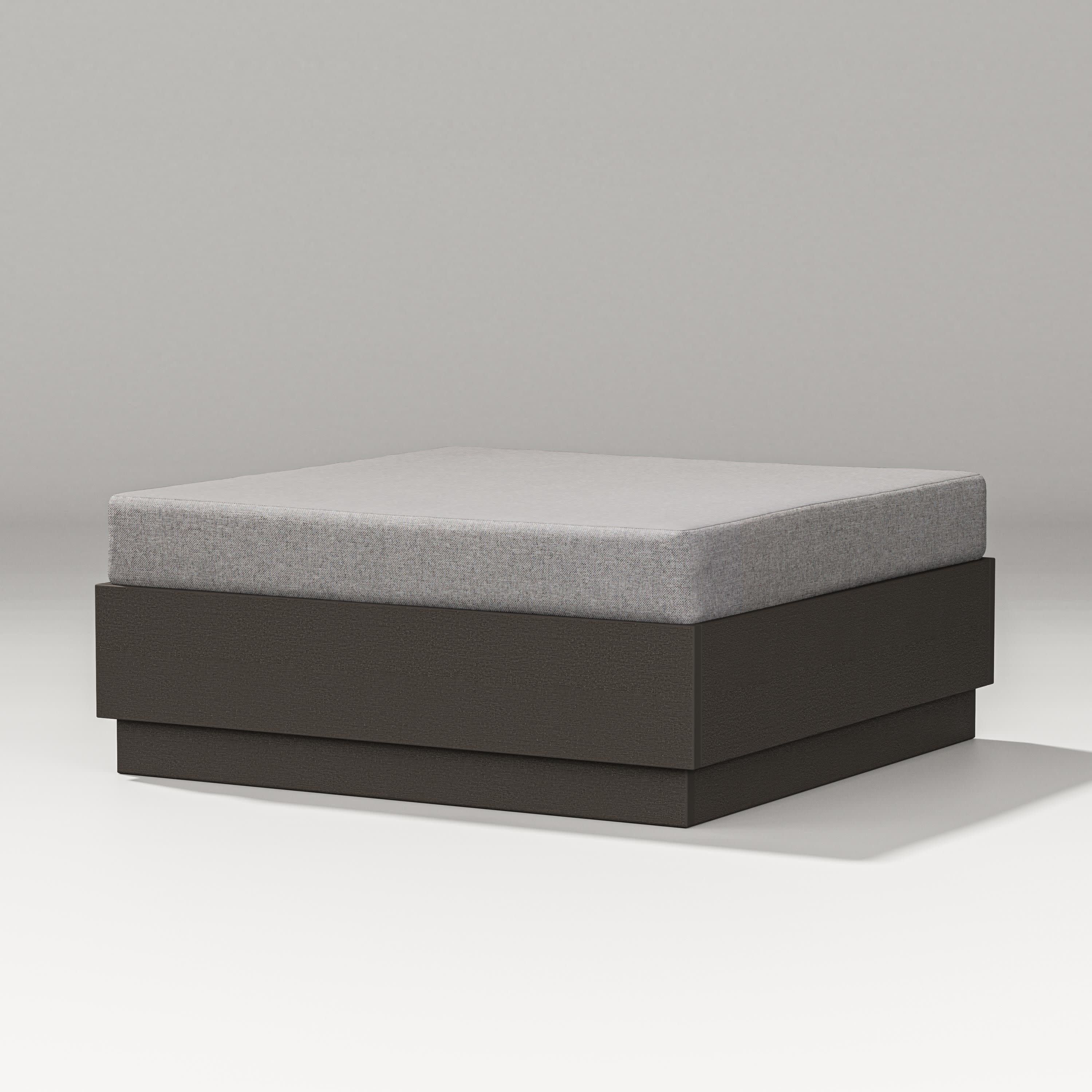 Elevate Lounge Ottoman in Vintage Coffee / Grey Mist