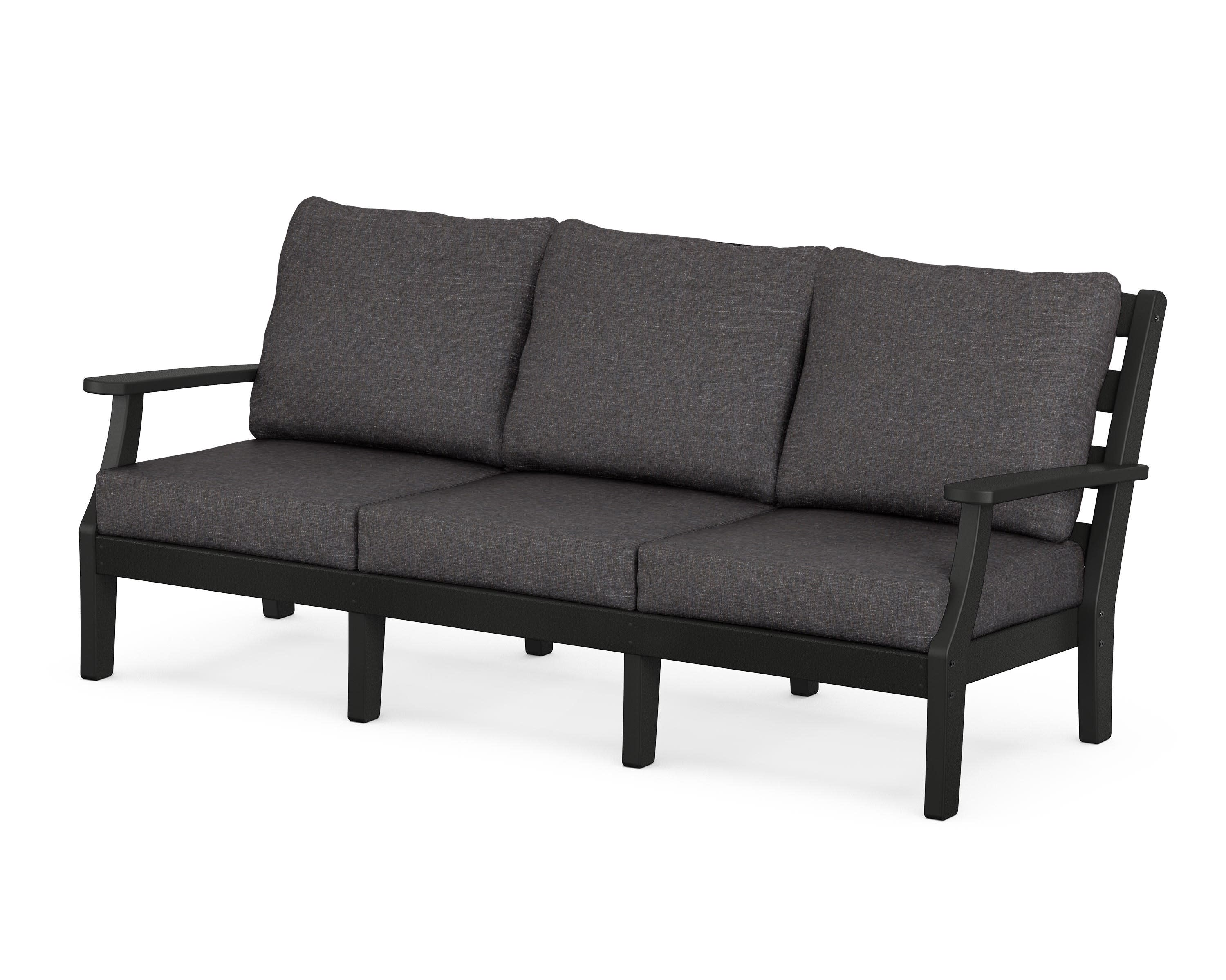 Chesapeake Deep Seating Sofa in Black / Ash Charcoal