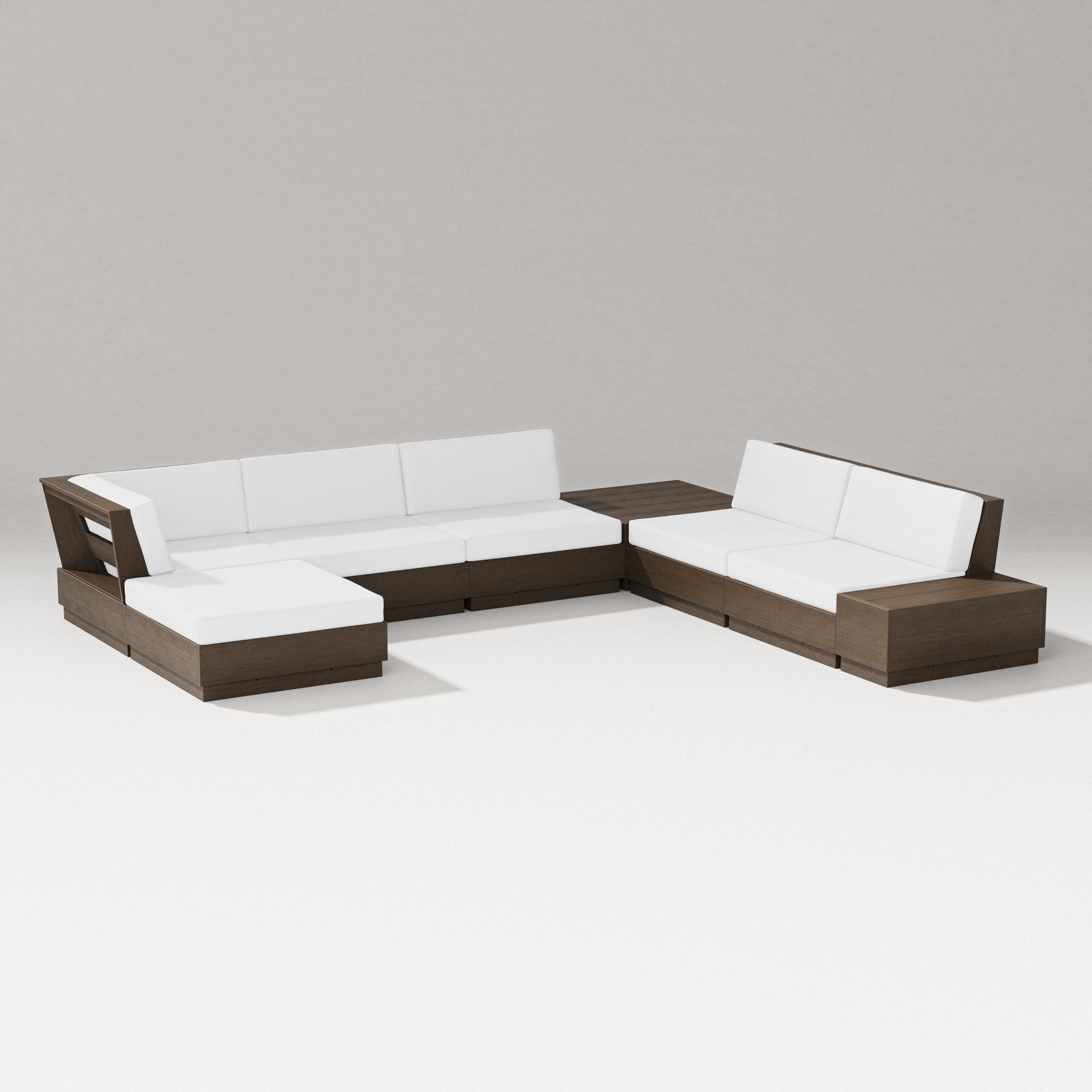 Elevate 8-Piece Corner Sectional in Kona / Natural