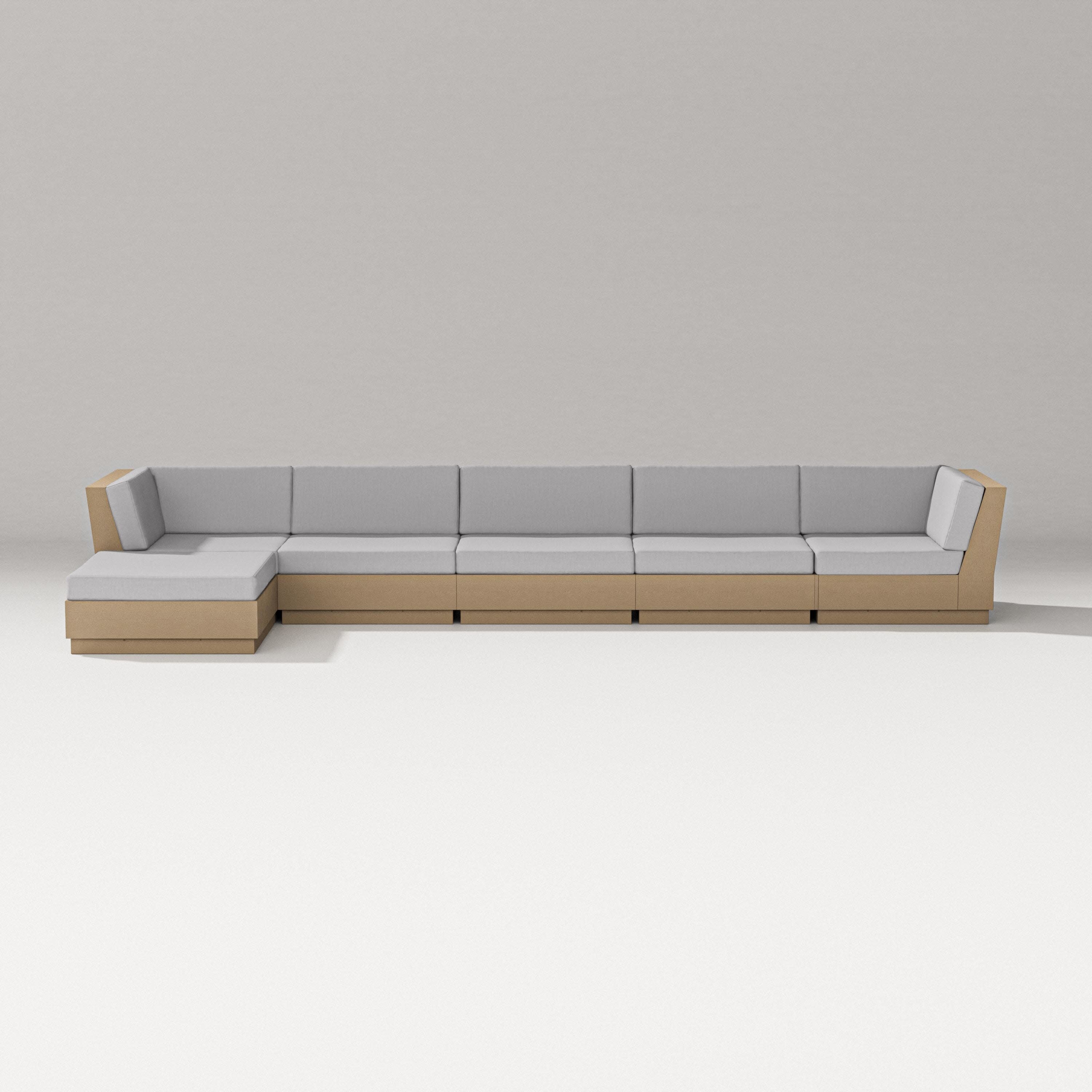 Elevate 6-Piece Chaise Sectional in Vintage Sahara / Granite