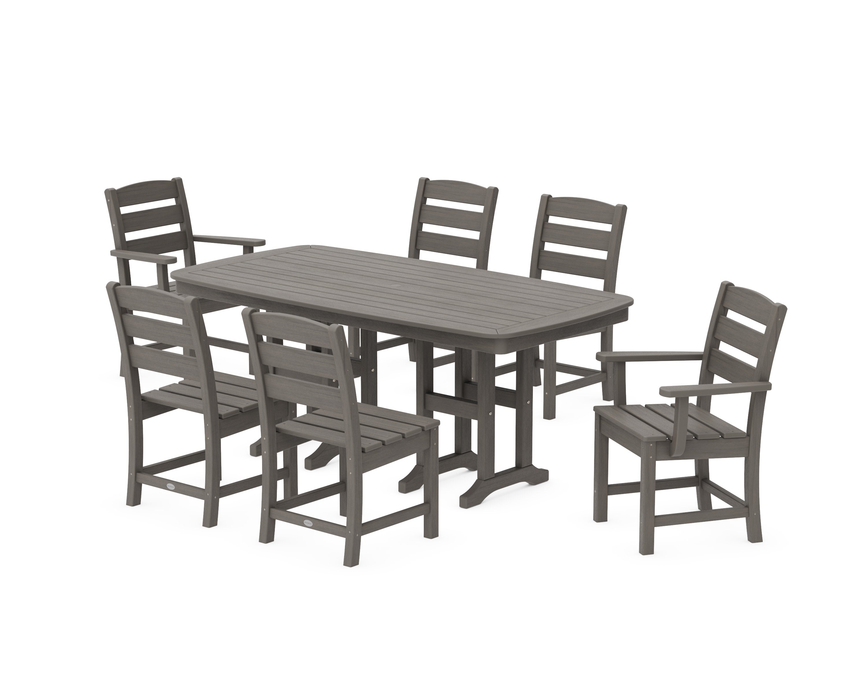 Lakeside 7-Piece Dining Set in Driftwood