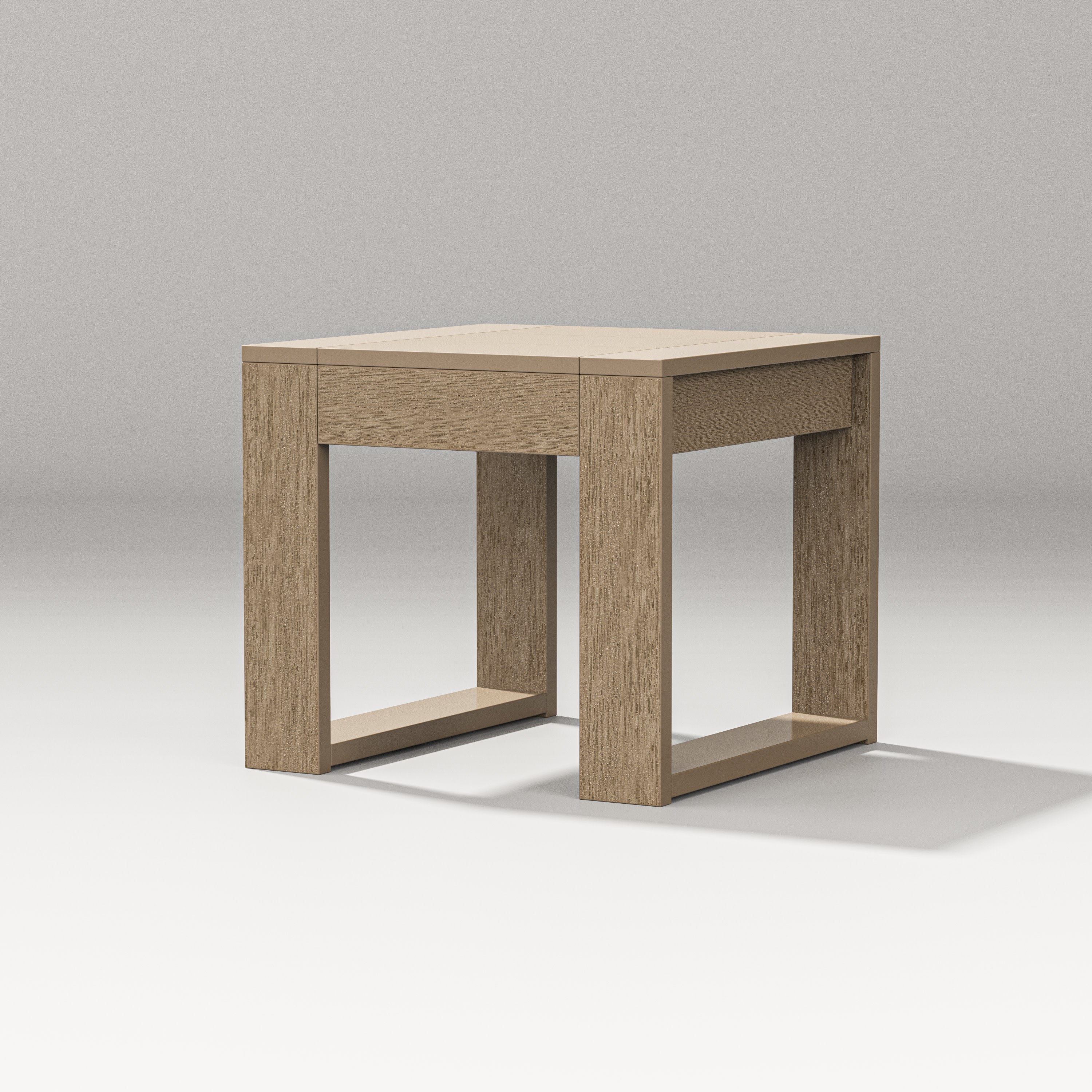 Latitude End Table in Vintage Sahara