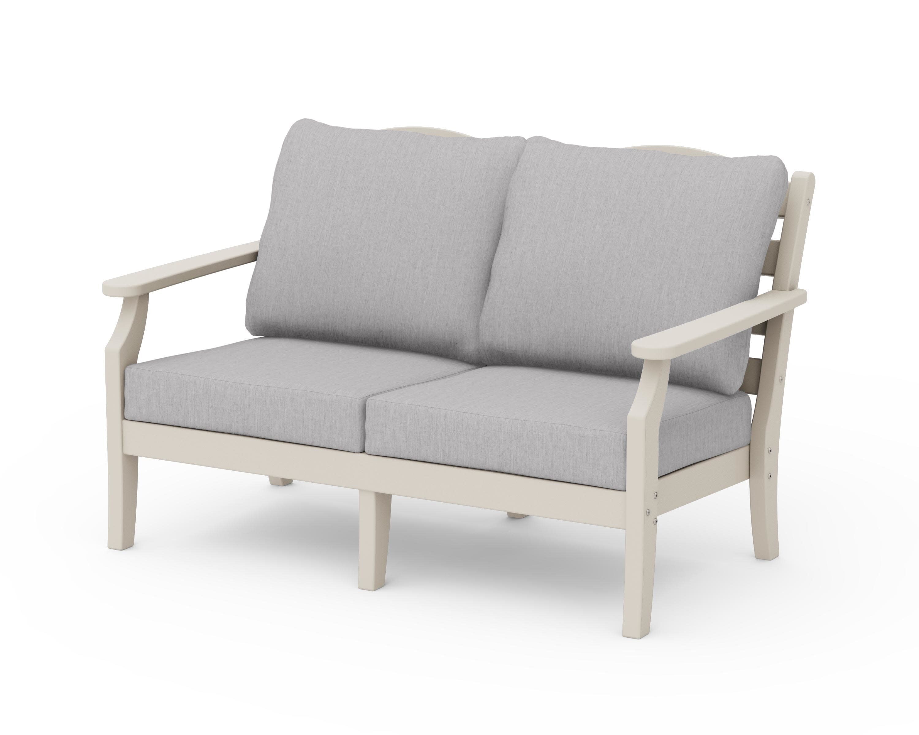 Savannah Deep Seating Loveseat in Sand / Granite