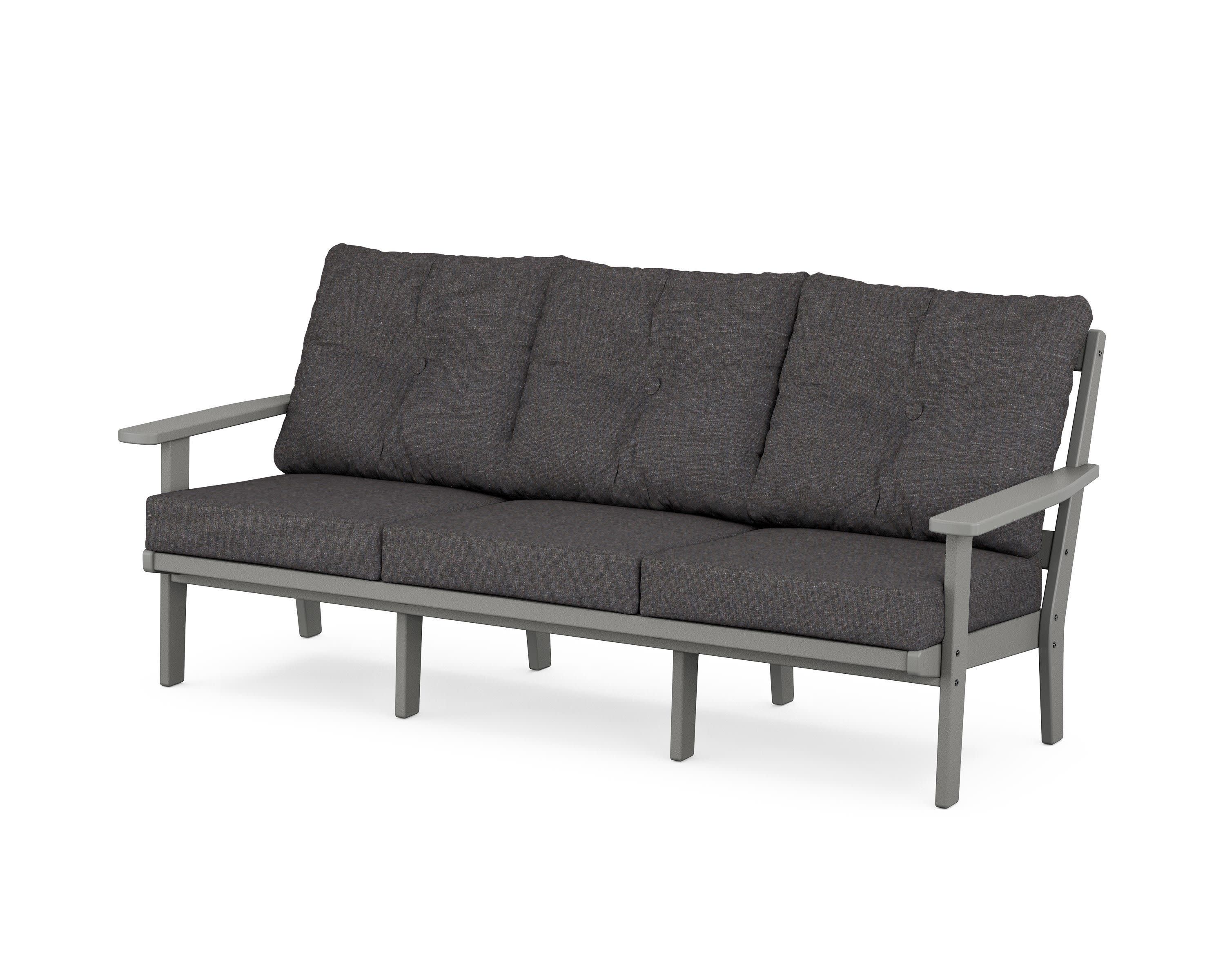 Oxford Deep Seating Sofa in Slate Grey / Ash Charcoal
