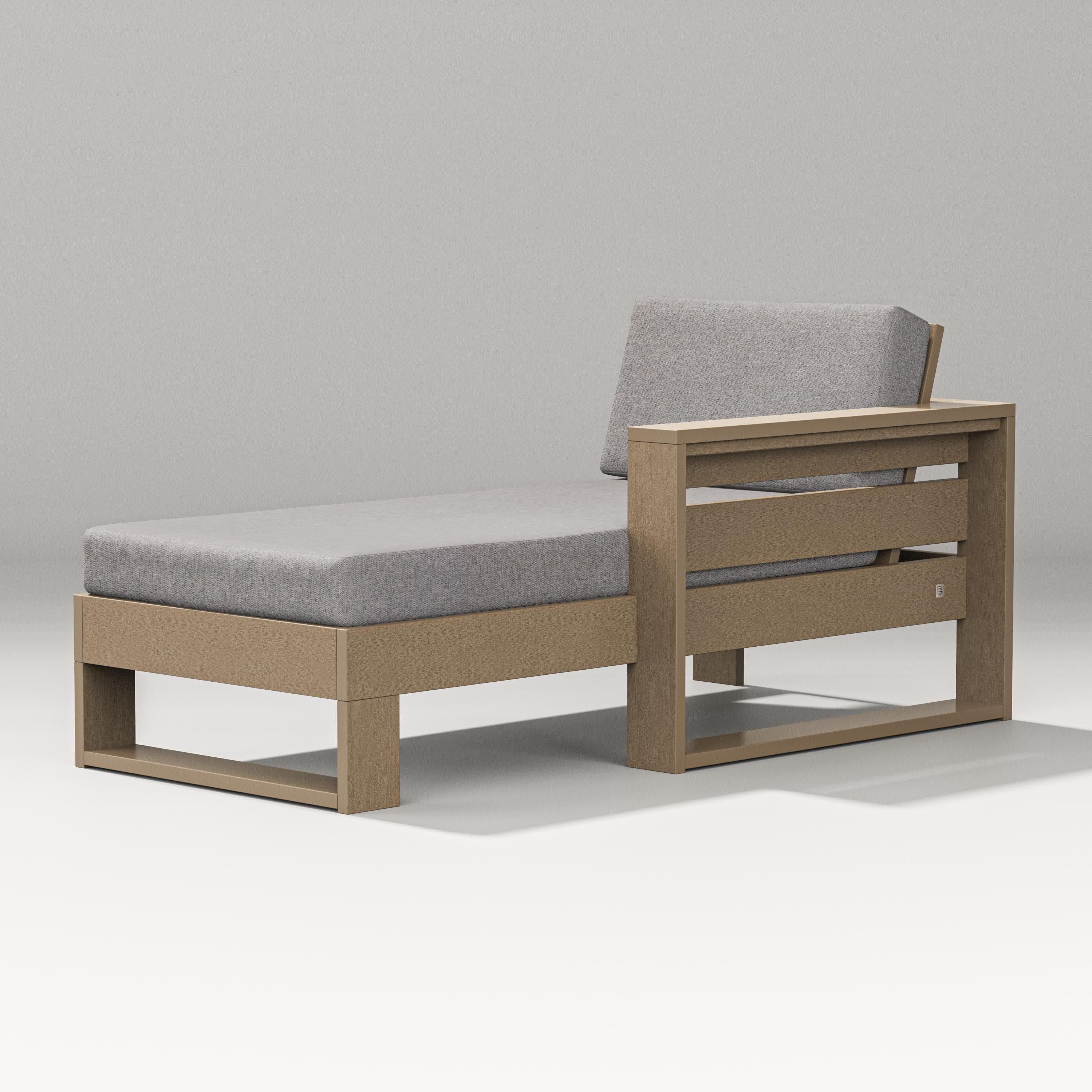 Latitude Modular Right Arm Chaise in Vintage Sahara / Grey Mist