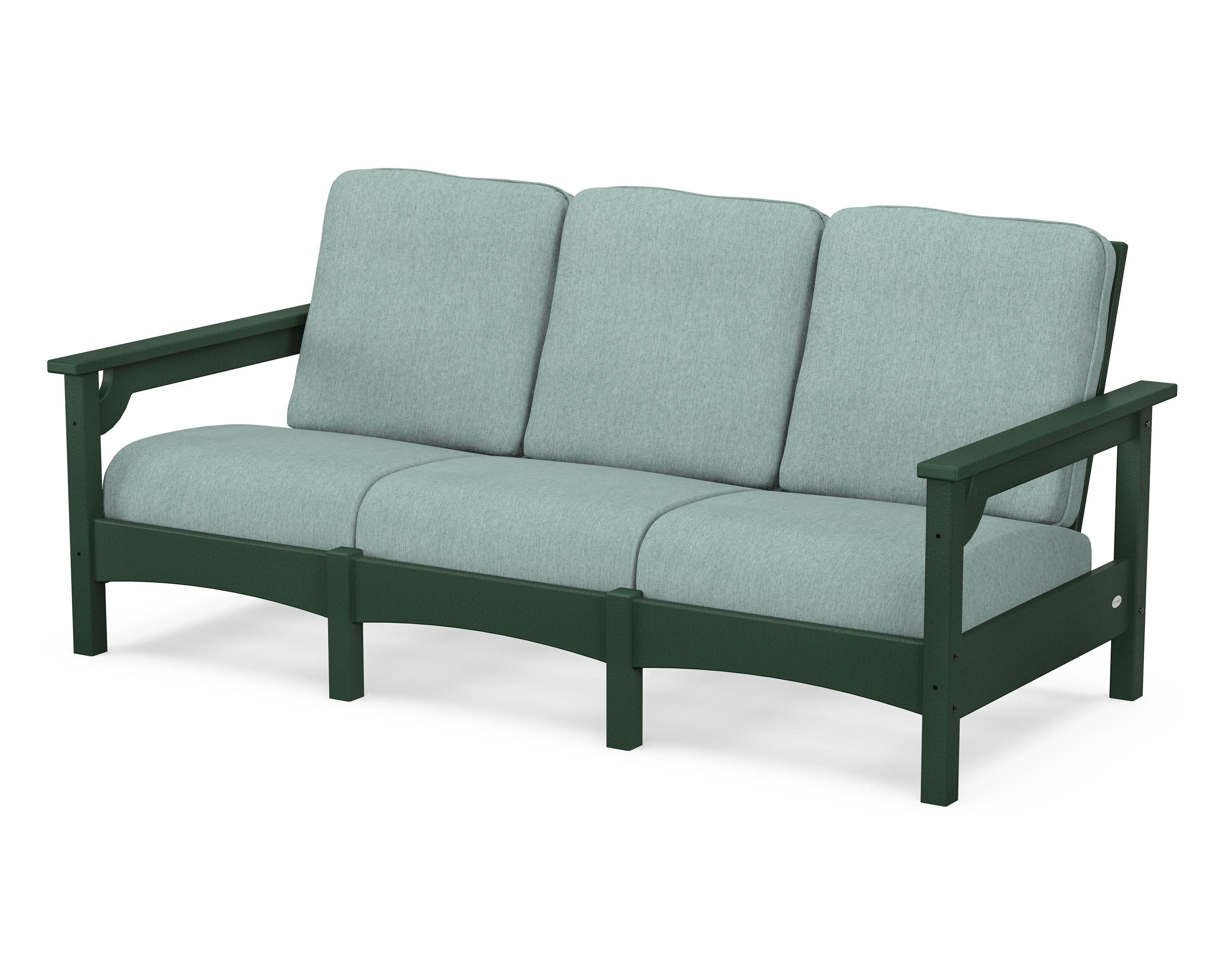 Club Sofa in Green / Glacier Spa