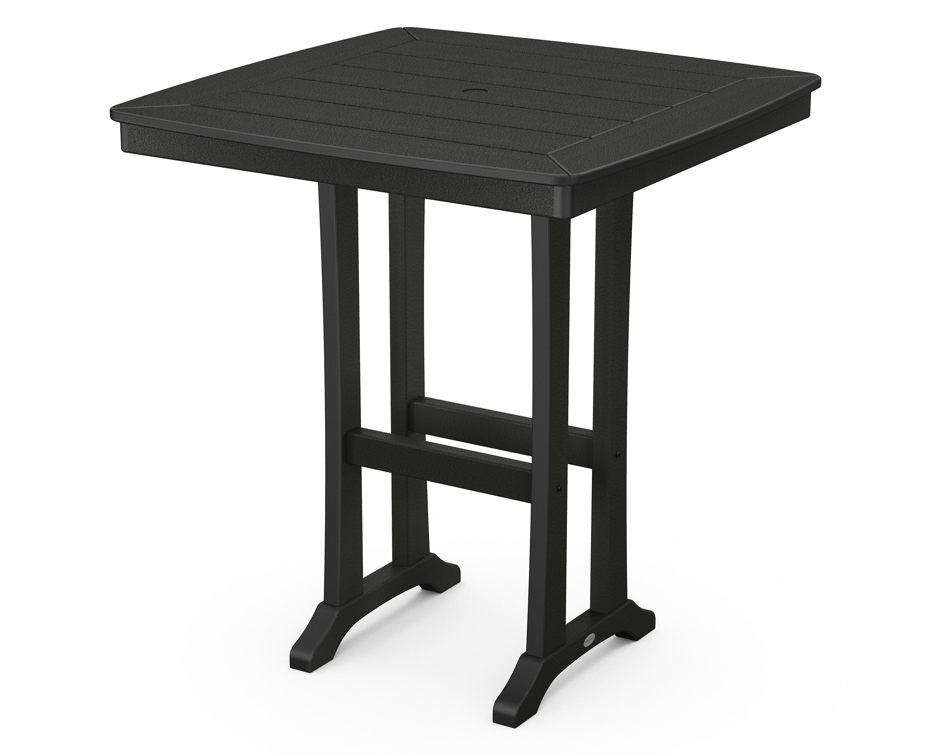 Nautical Trestle 37" Bar Table in Black