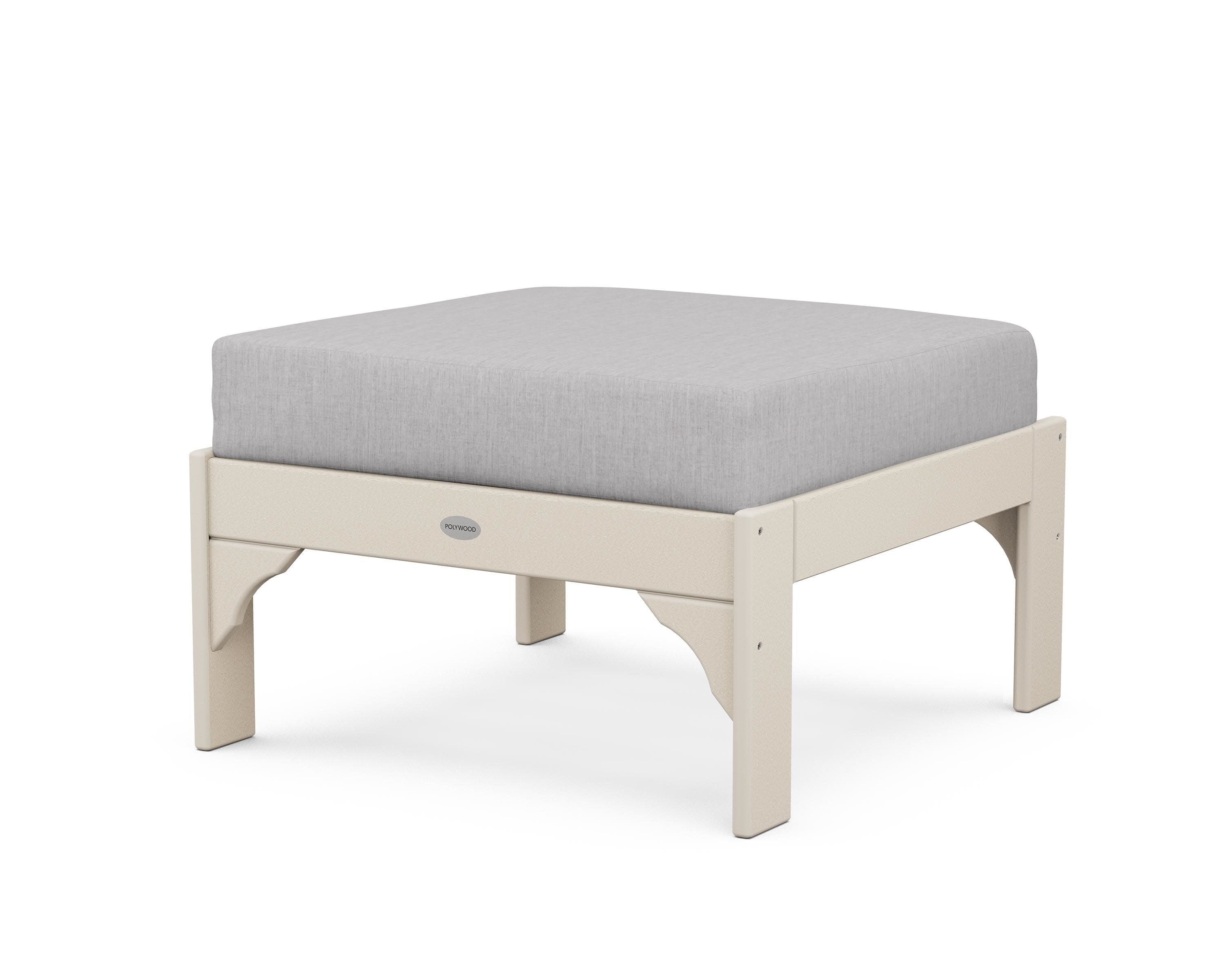 Vineyard Deep Seating Ottoman in Sand / Granite
