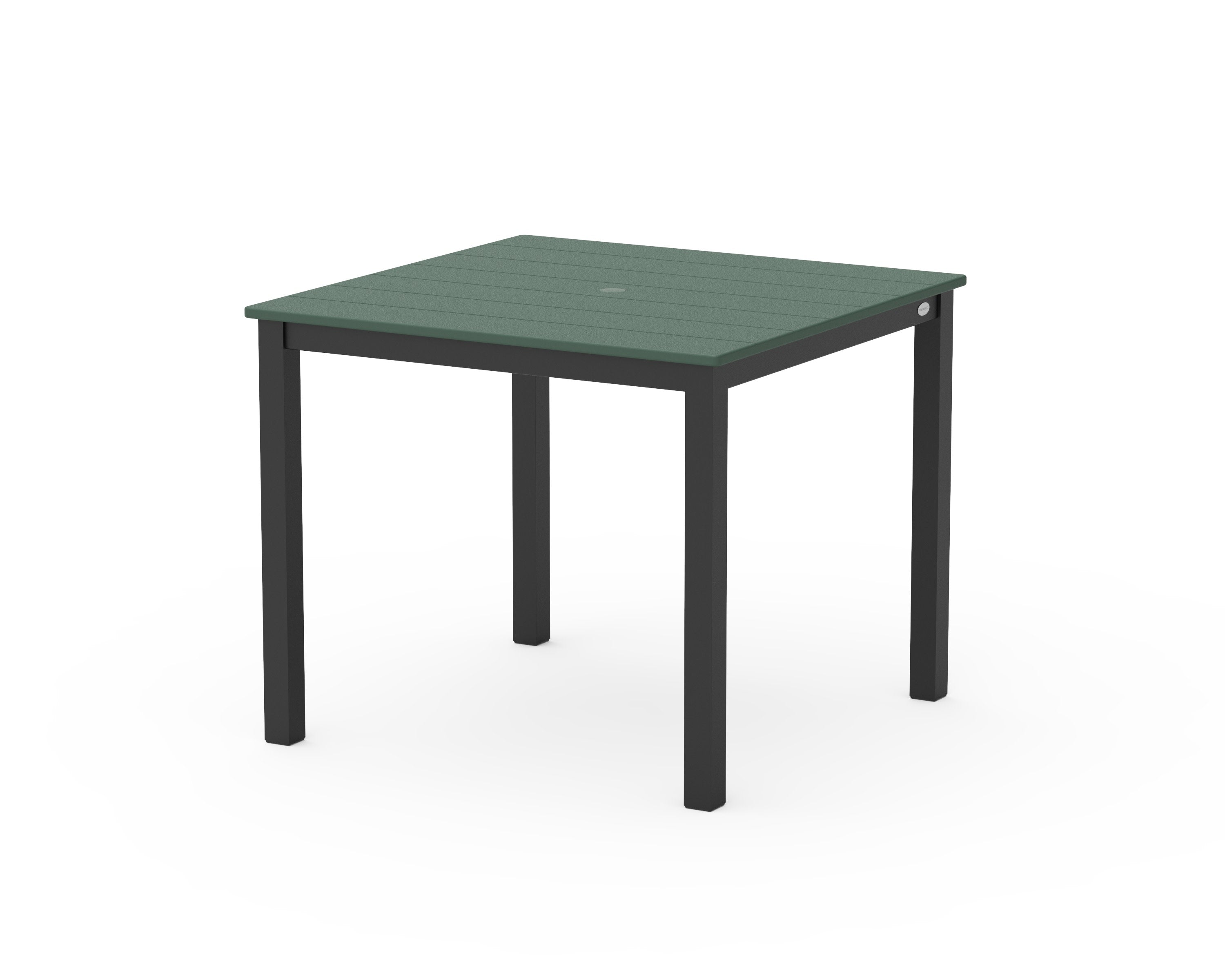 Main Street 36" x 36" Dining Table in Black / Green