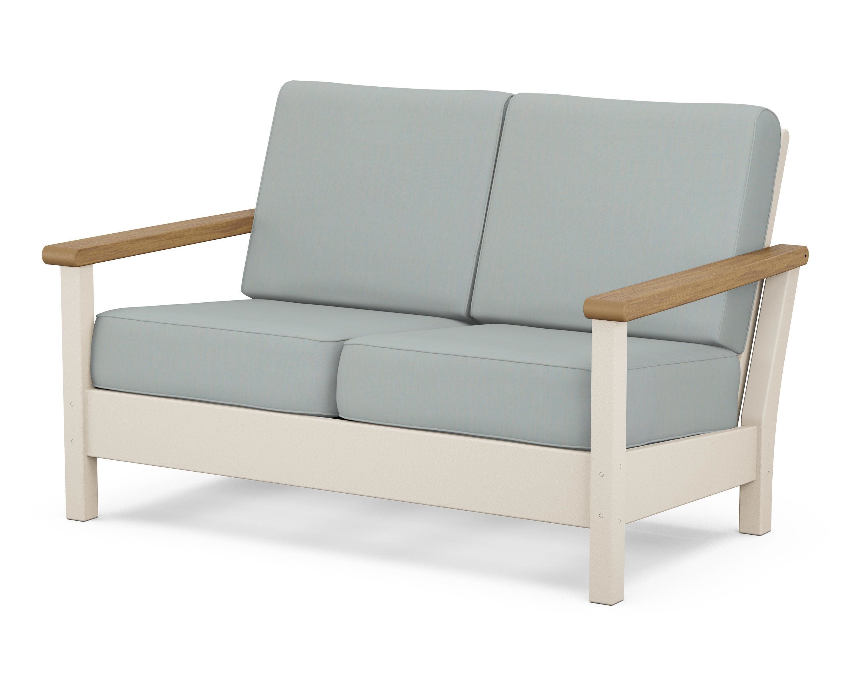 Harbour Deep Seating Loveseat in Sand / Natural / Spa
