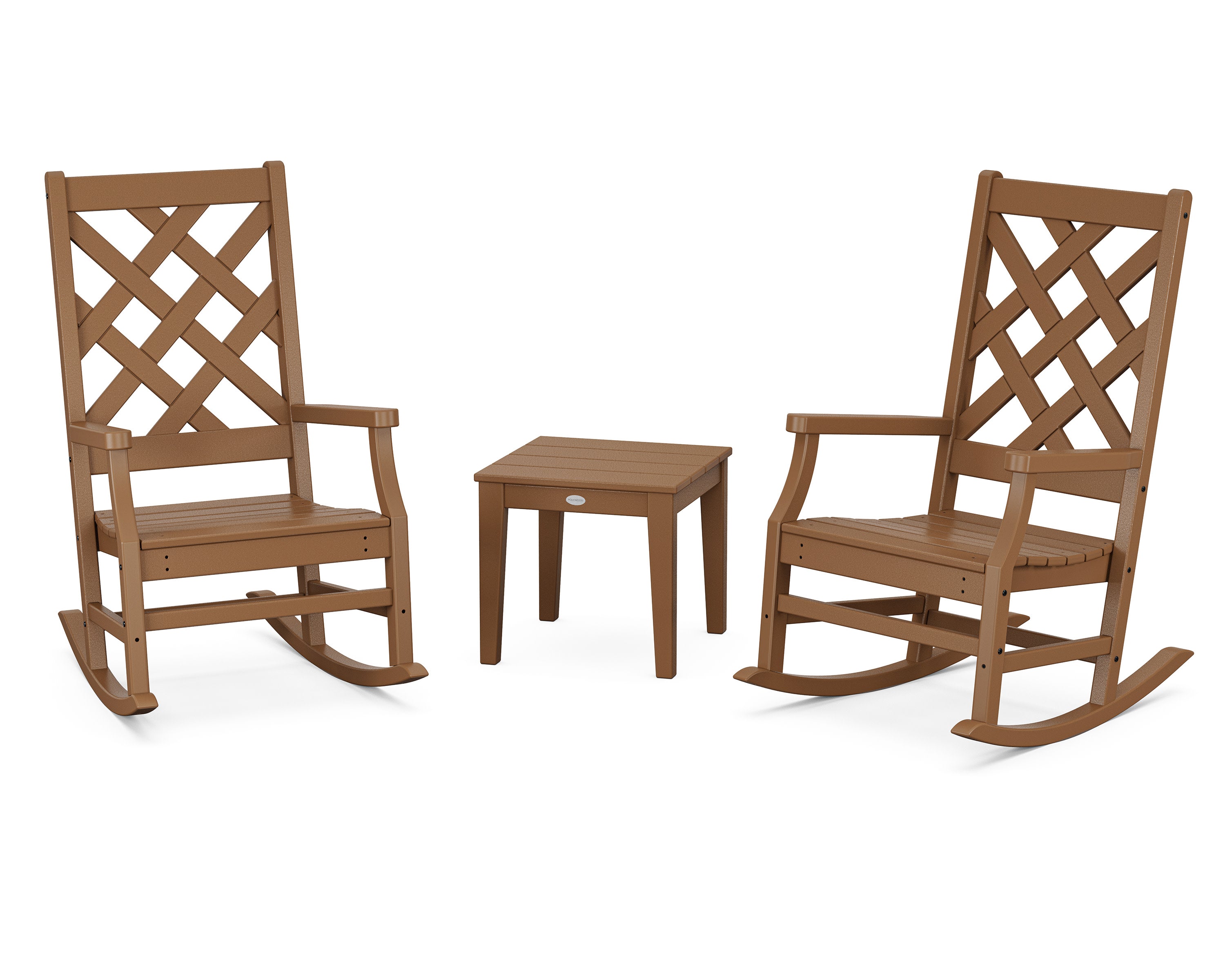 Wovendale 3-Piece Rocking Chair Set in Teak
