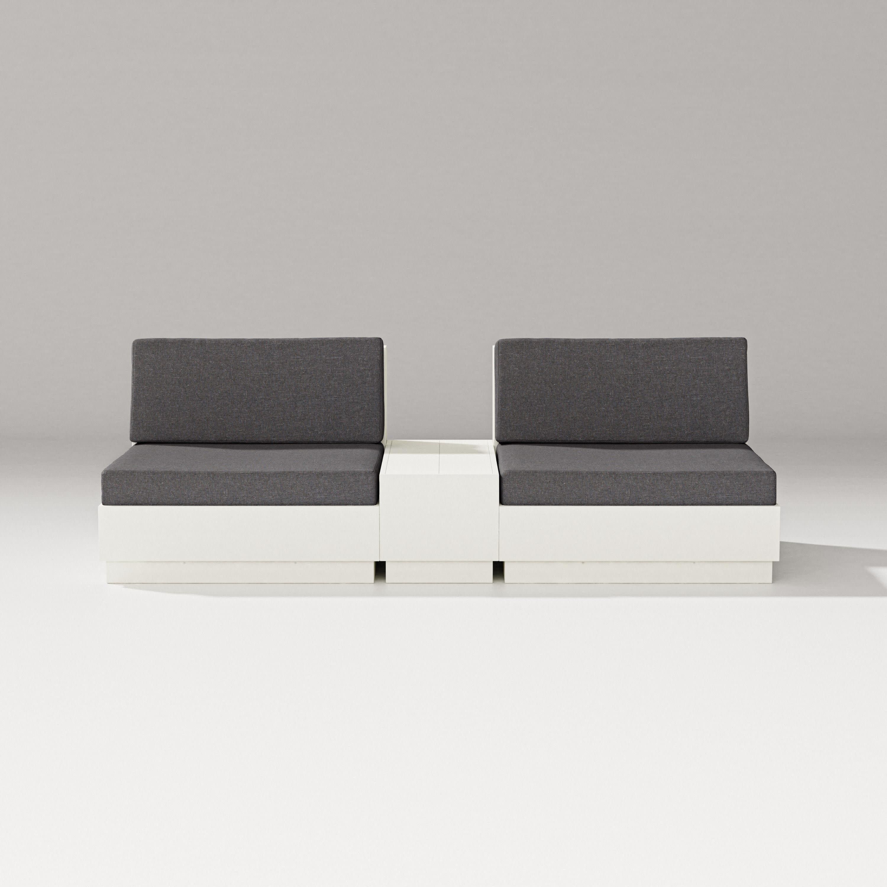 Elevate Lounge Chair Set in Vintage White / Ash Charcoal
