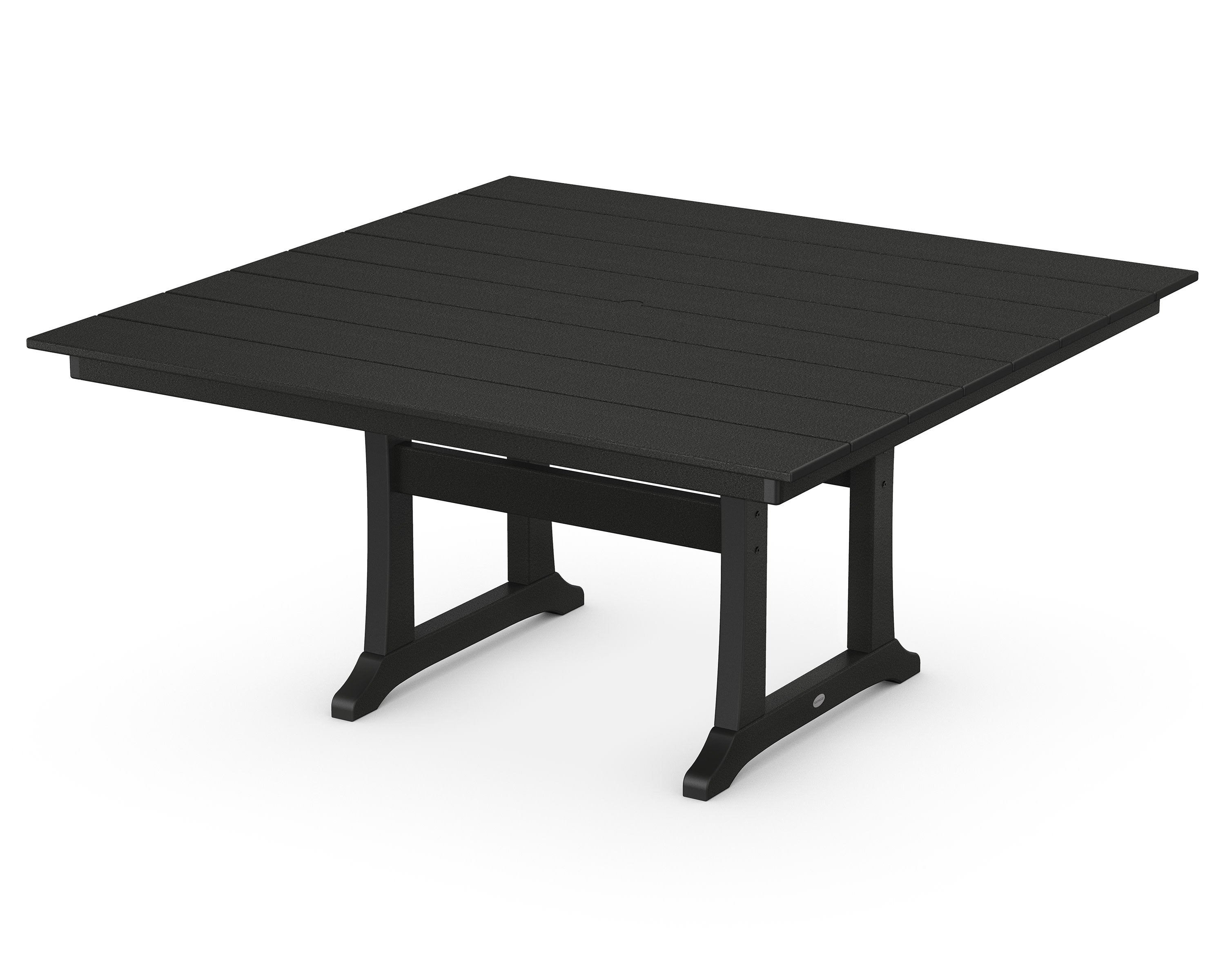 Farmhouse Trestle 59" Dining Table in Black