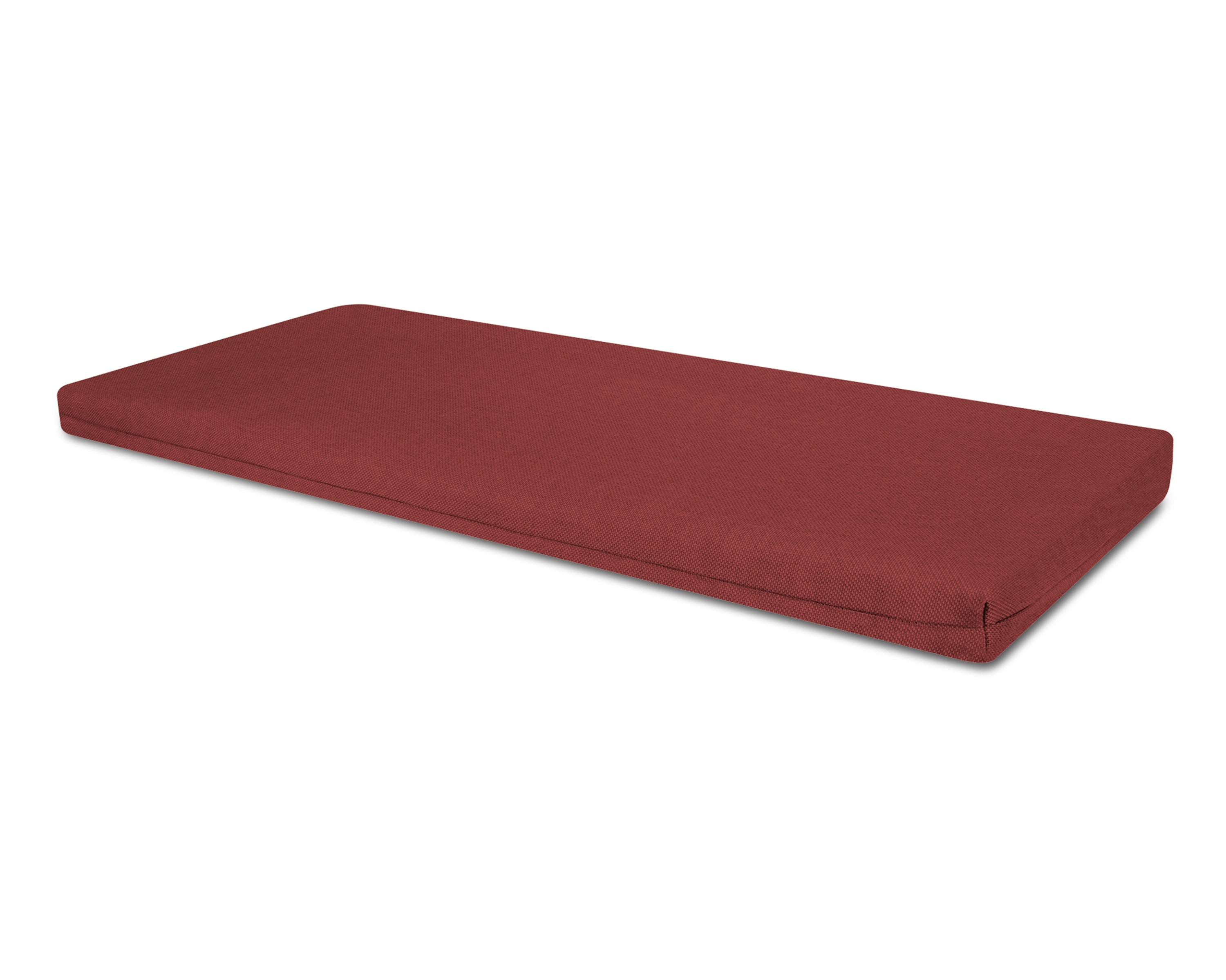 Bench Seat Cushion - 17.25"D x 68.5"W x 2.5"H in Essential Garnet