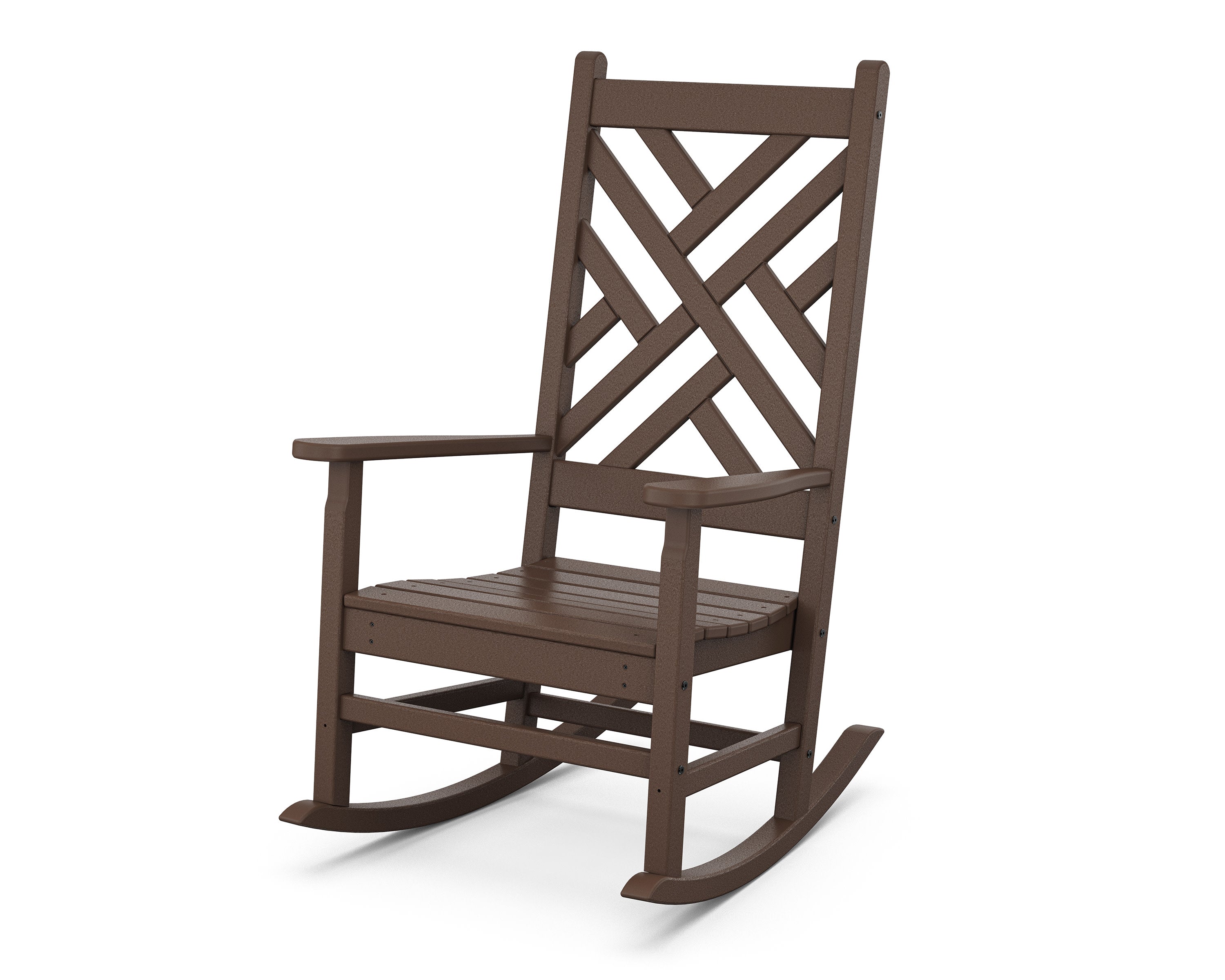Chippendale Porch Rocking Chair in Mahogany
