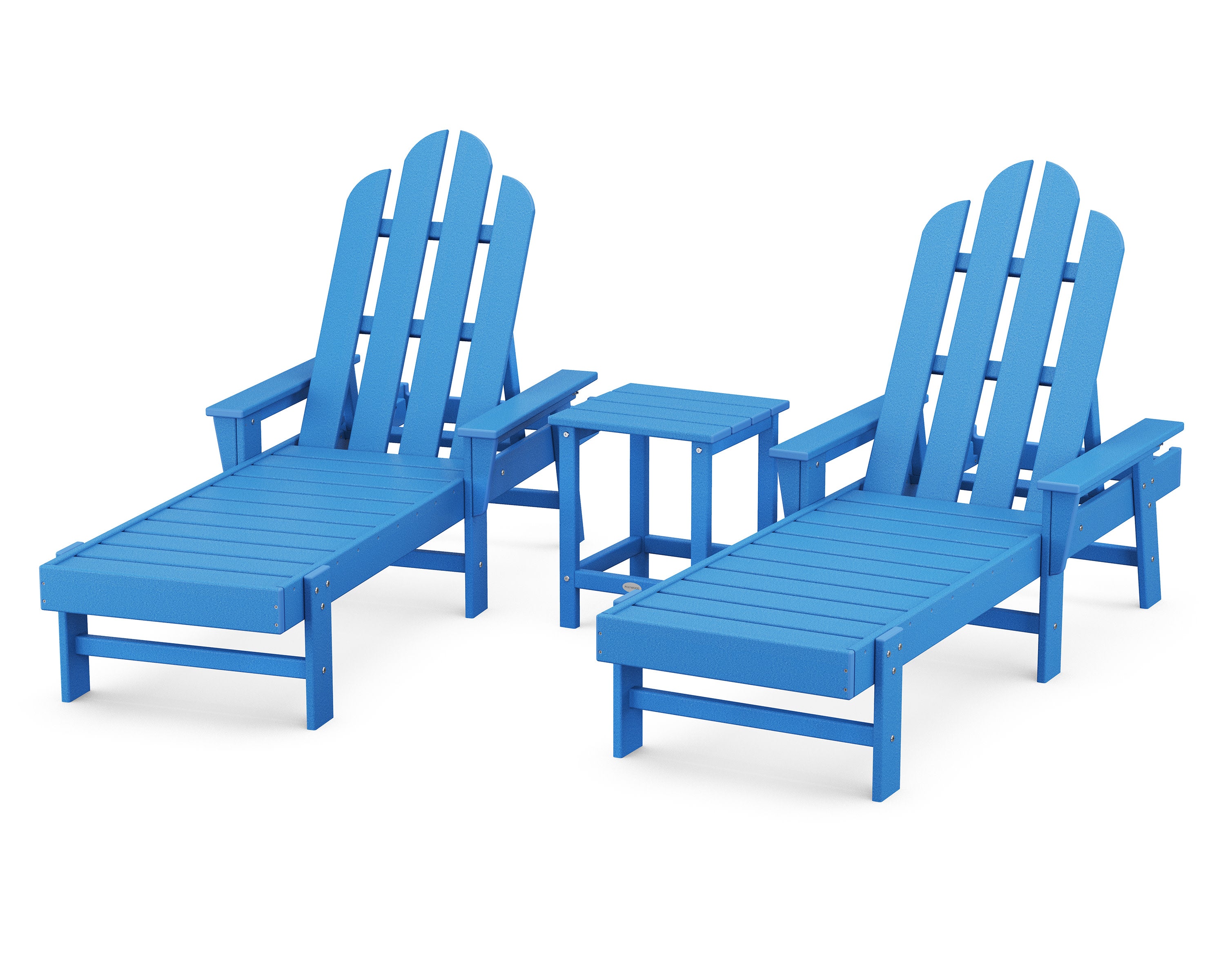 Long Island Chaise 3-Piece Set in Pacific Blue