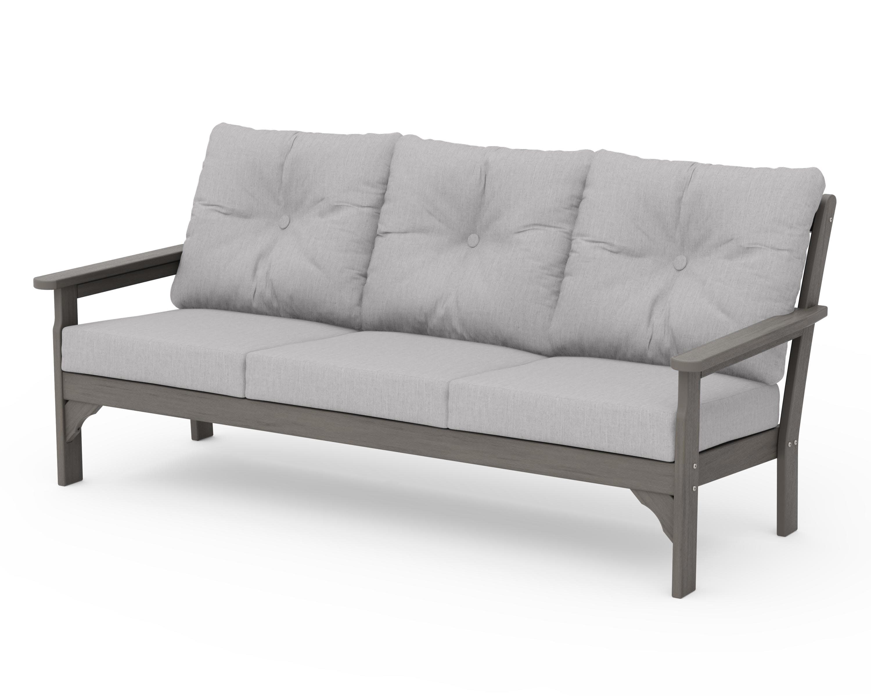 Vineyard Deep Seating Sofa in Driftwood / Granite
