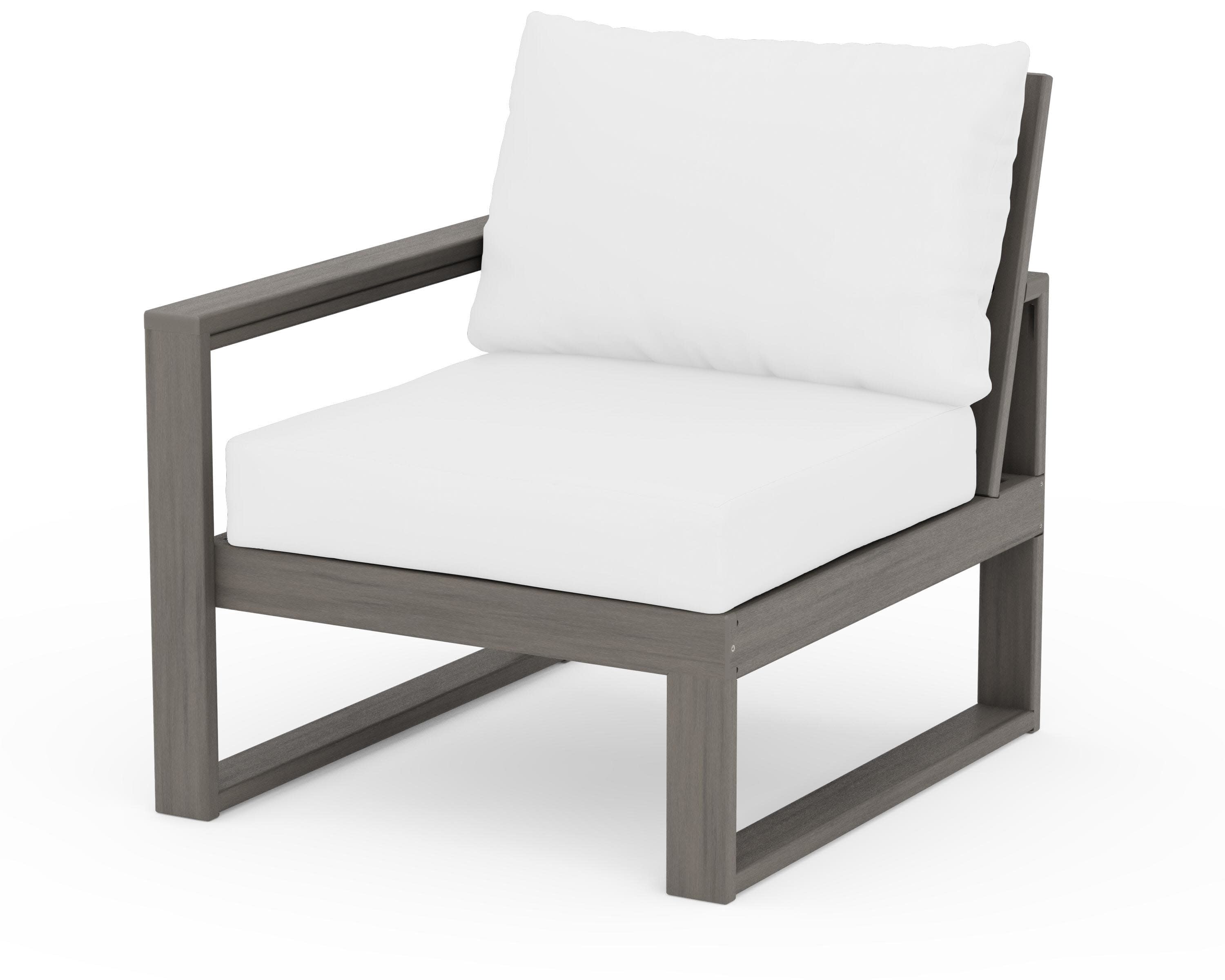 EDGE Modular Left Arm Chair in Driftwood / Natural