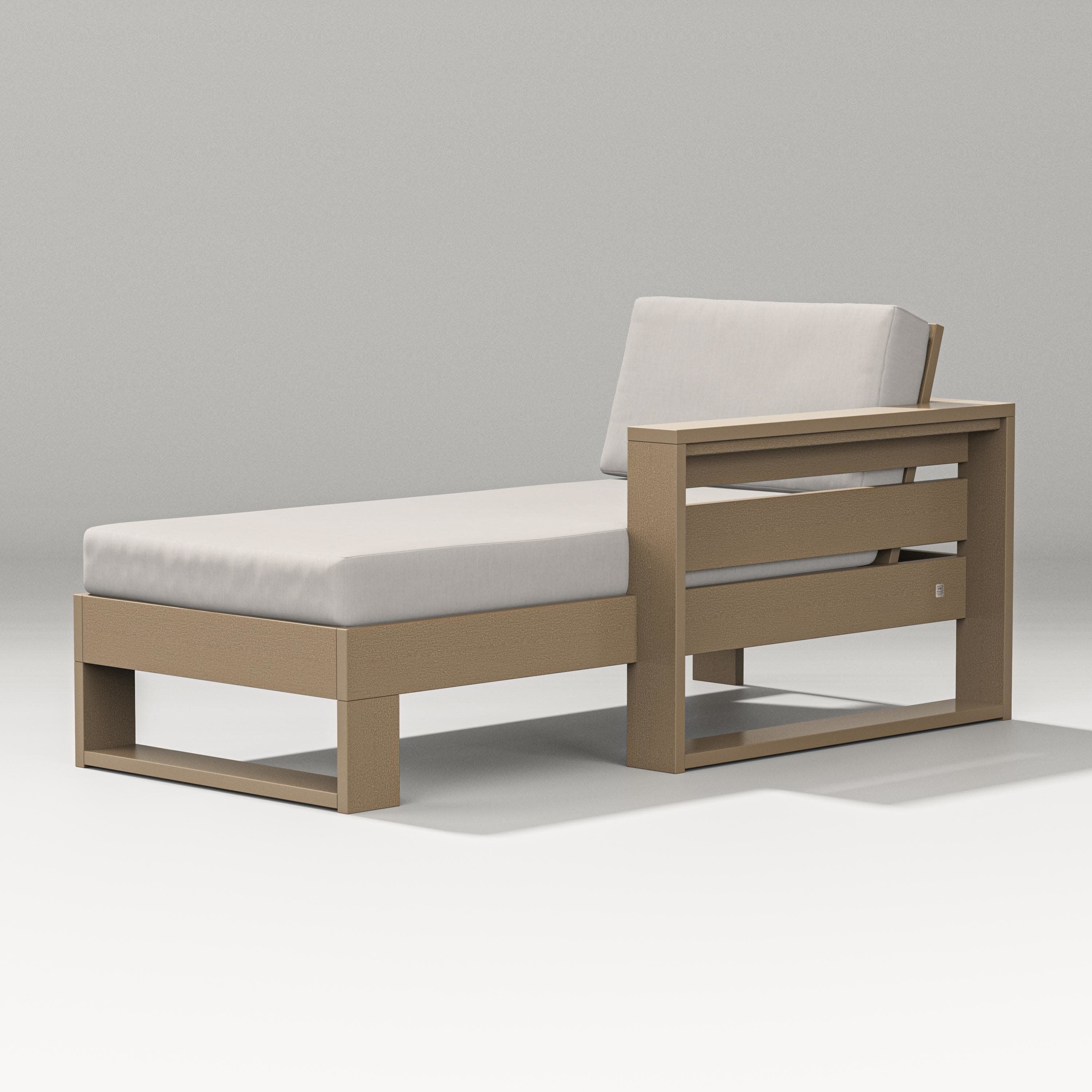 Latitude Modular Right Arm Chaise in Vintage Sahara / Cast Ash