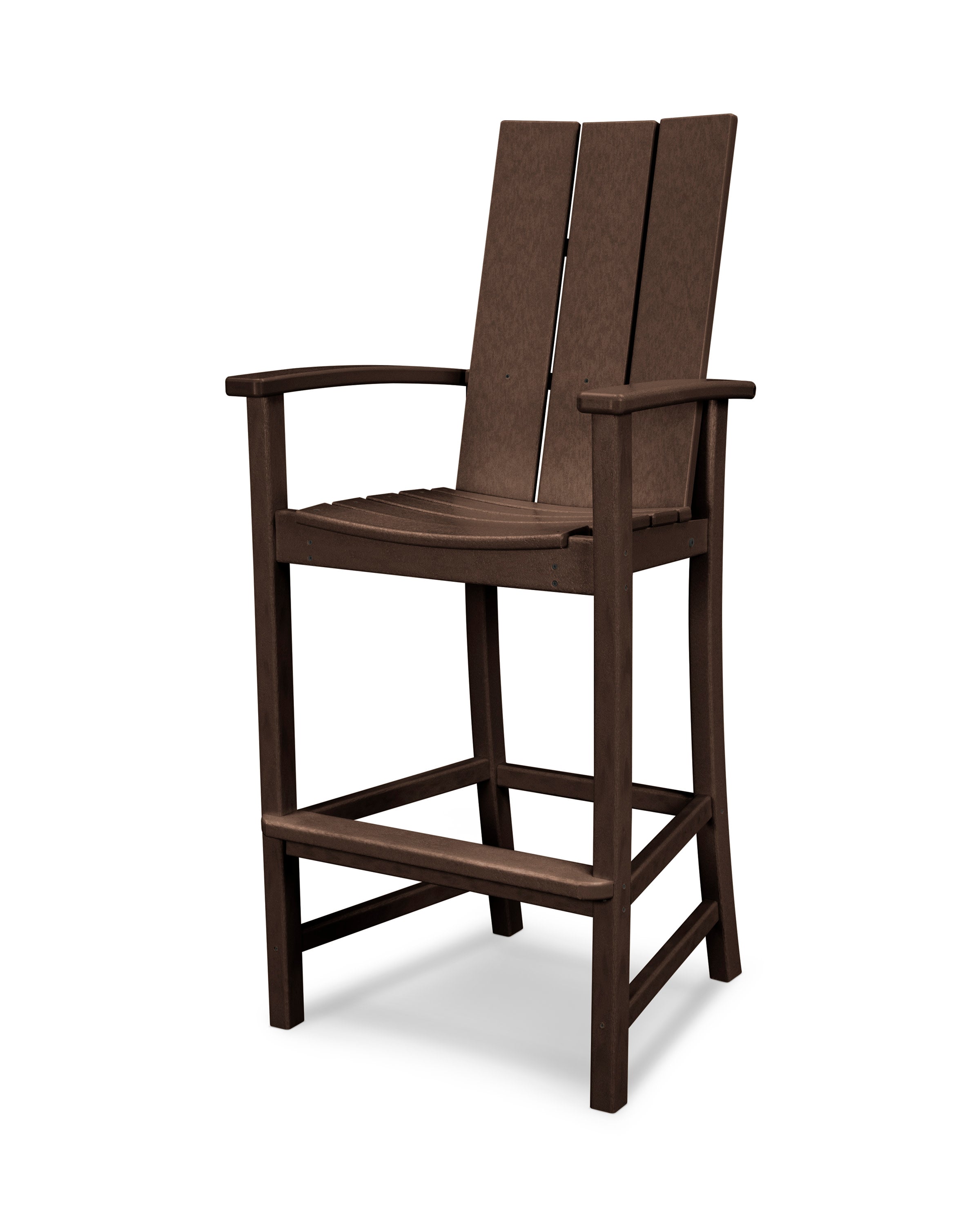 Modern Adirondack Bar Chair in Mahogany