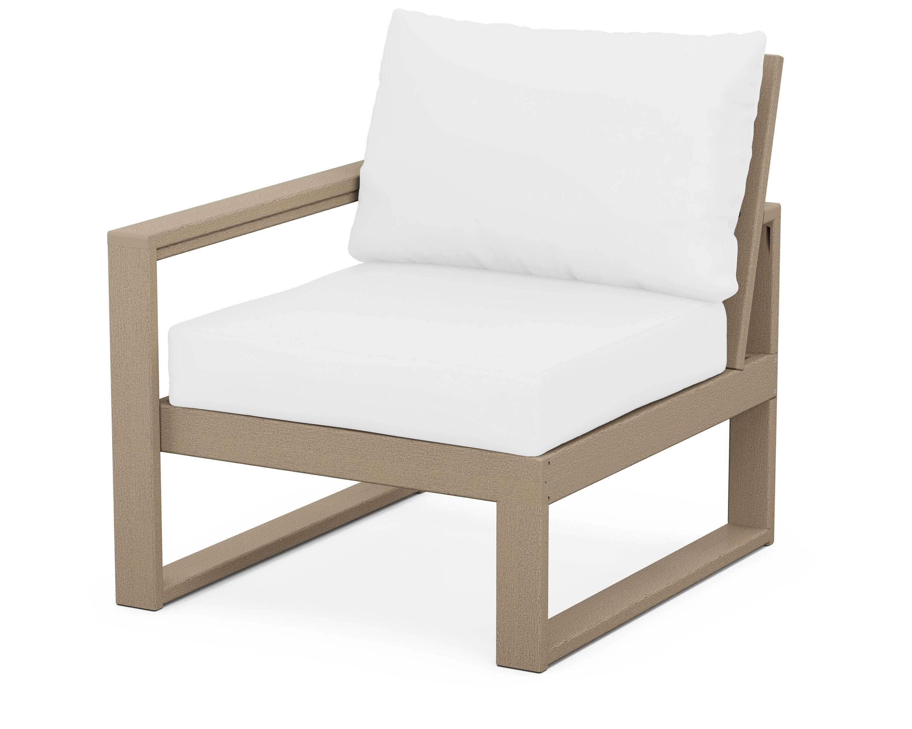 EDGE Modular Left Arm Chair in Vintage Sahara / Natural