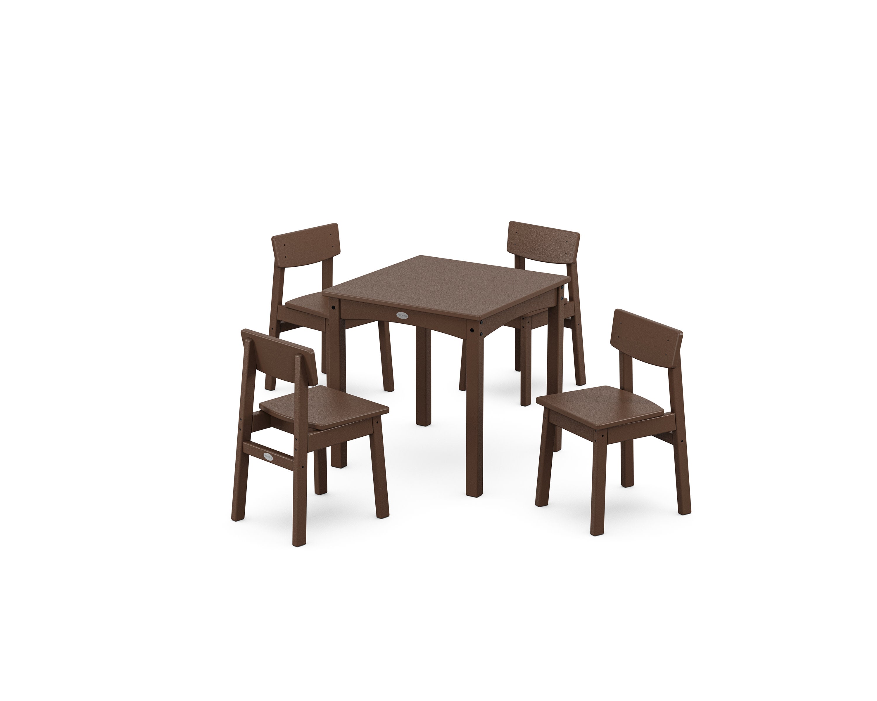 Modern Studio Kids 5-Piece Dining Set in Mahogany