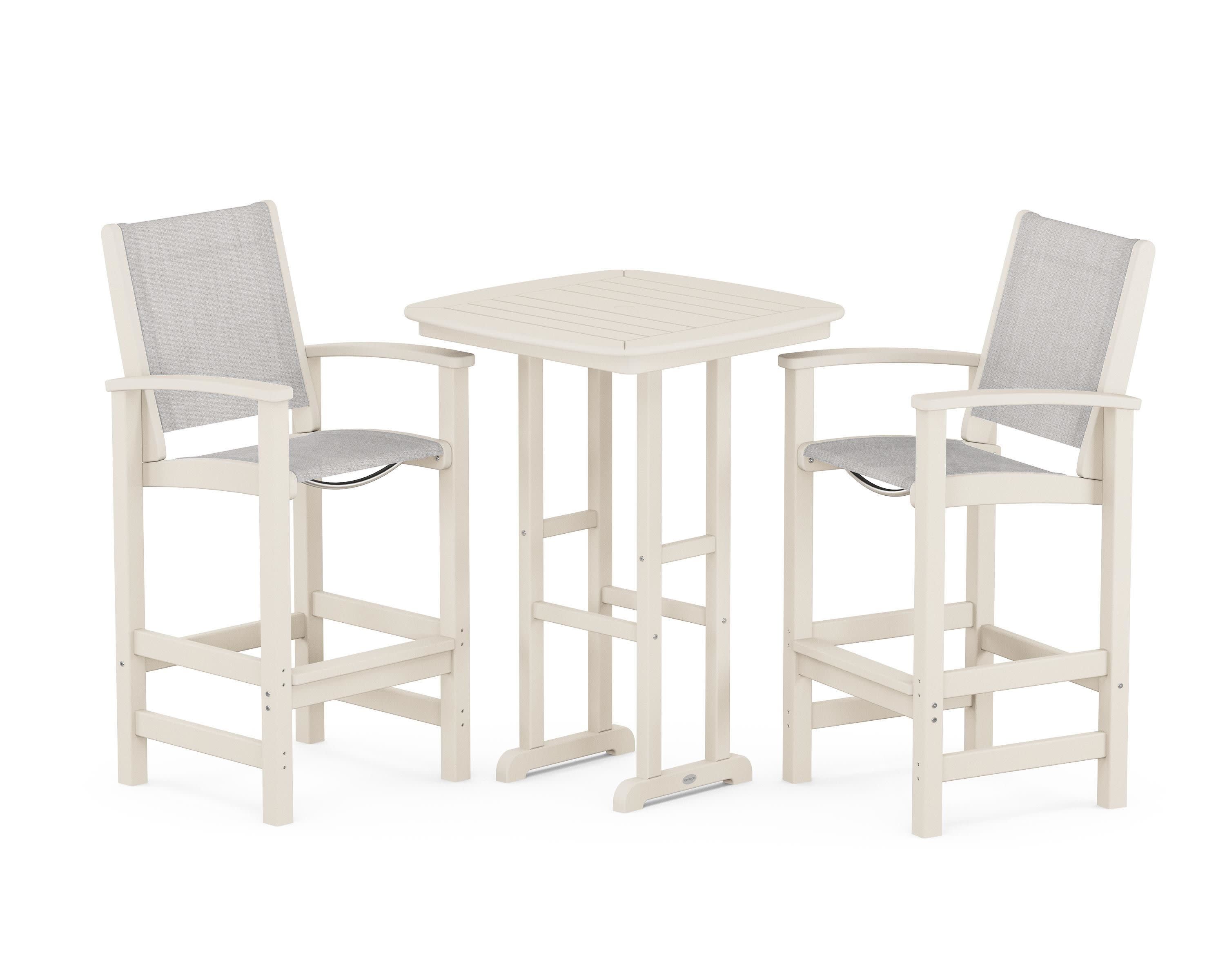 Coastal 3-Piece Bar Set in Sand / Parchment Sling