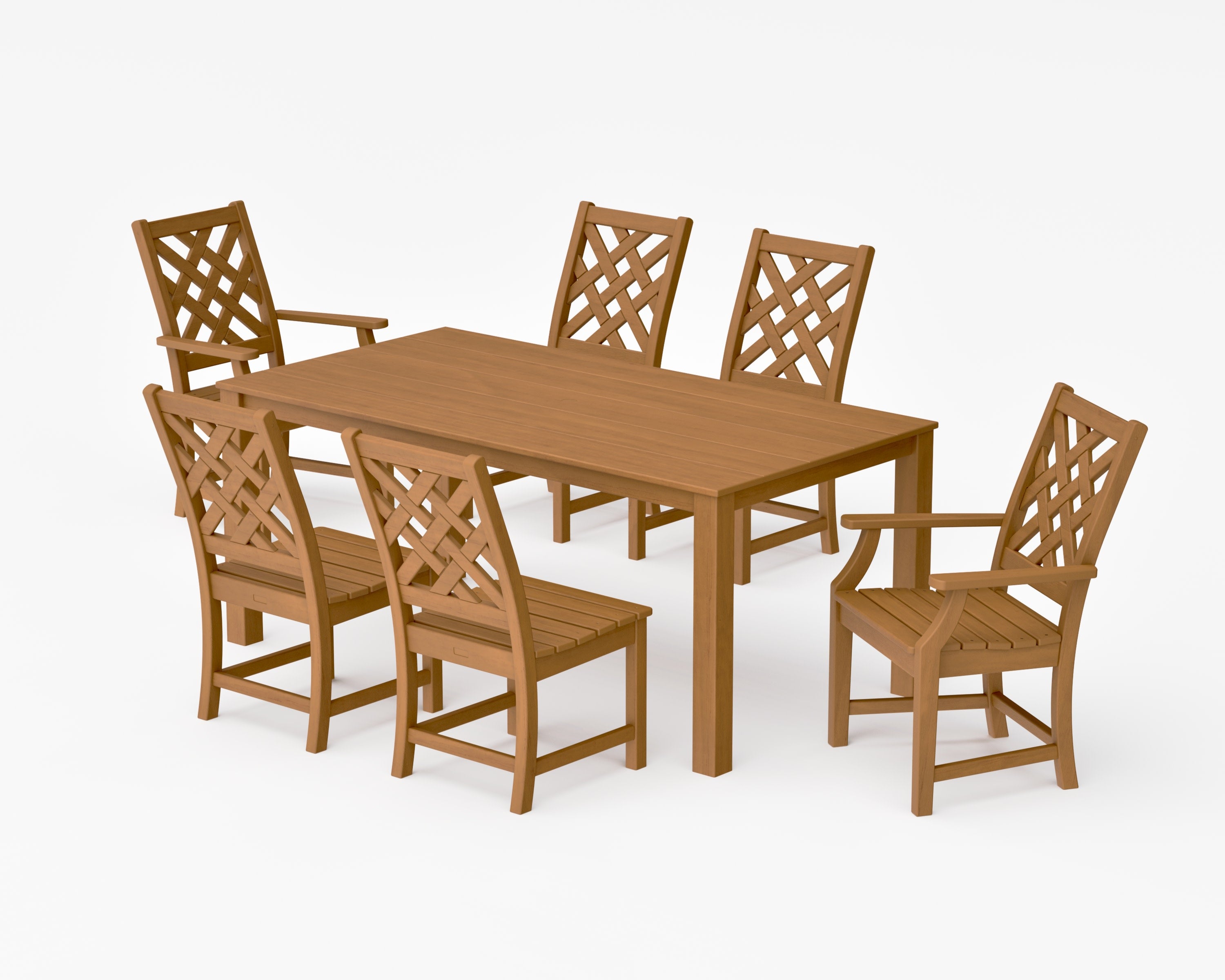 Wovendale 7-Piece Parsons Dining Set in Natural