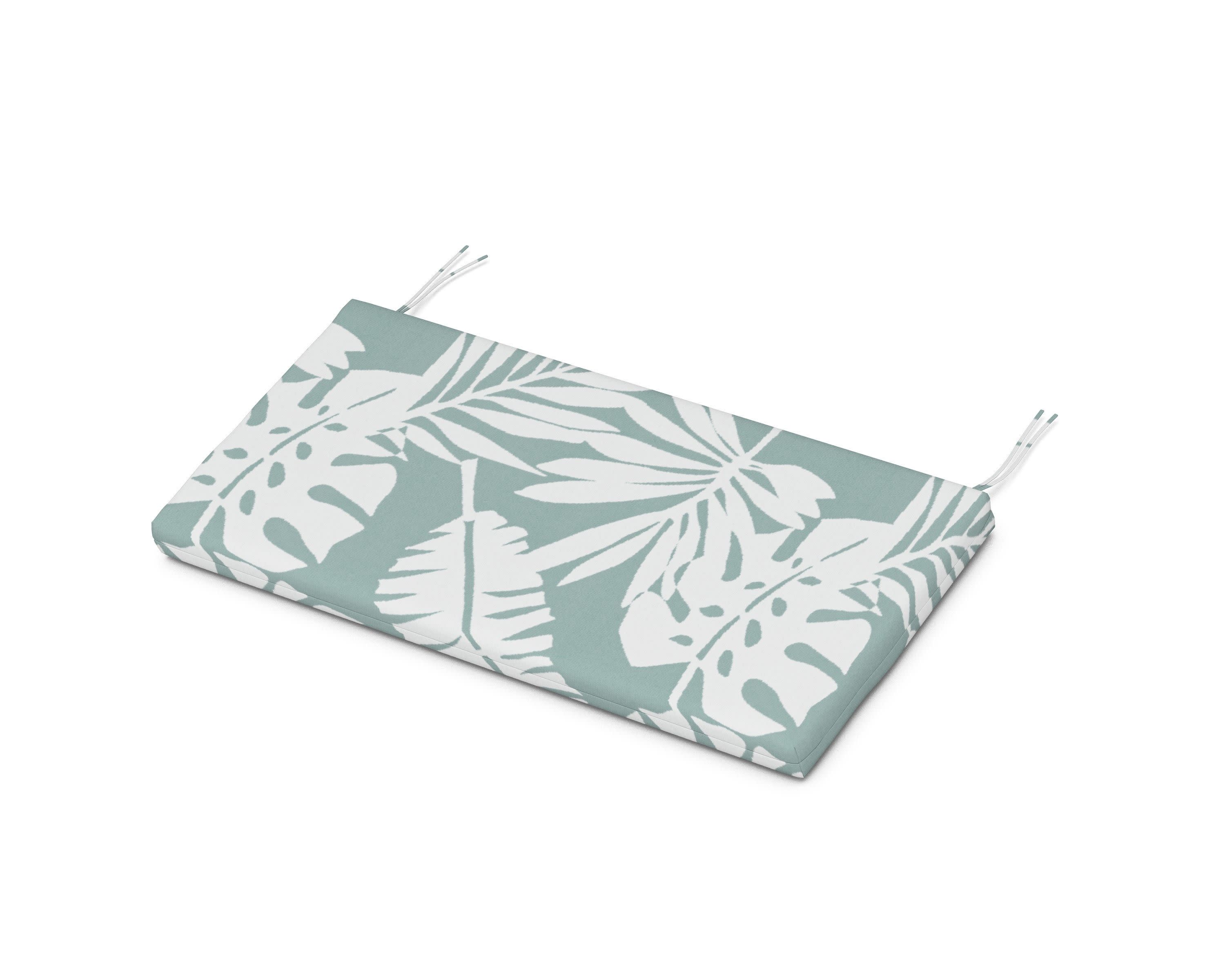 Kids Bench Seat Pad in Leaf Glacier Spa