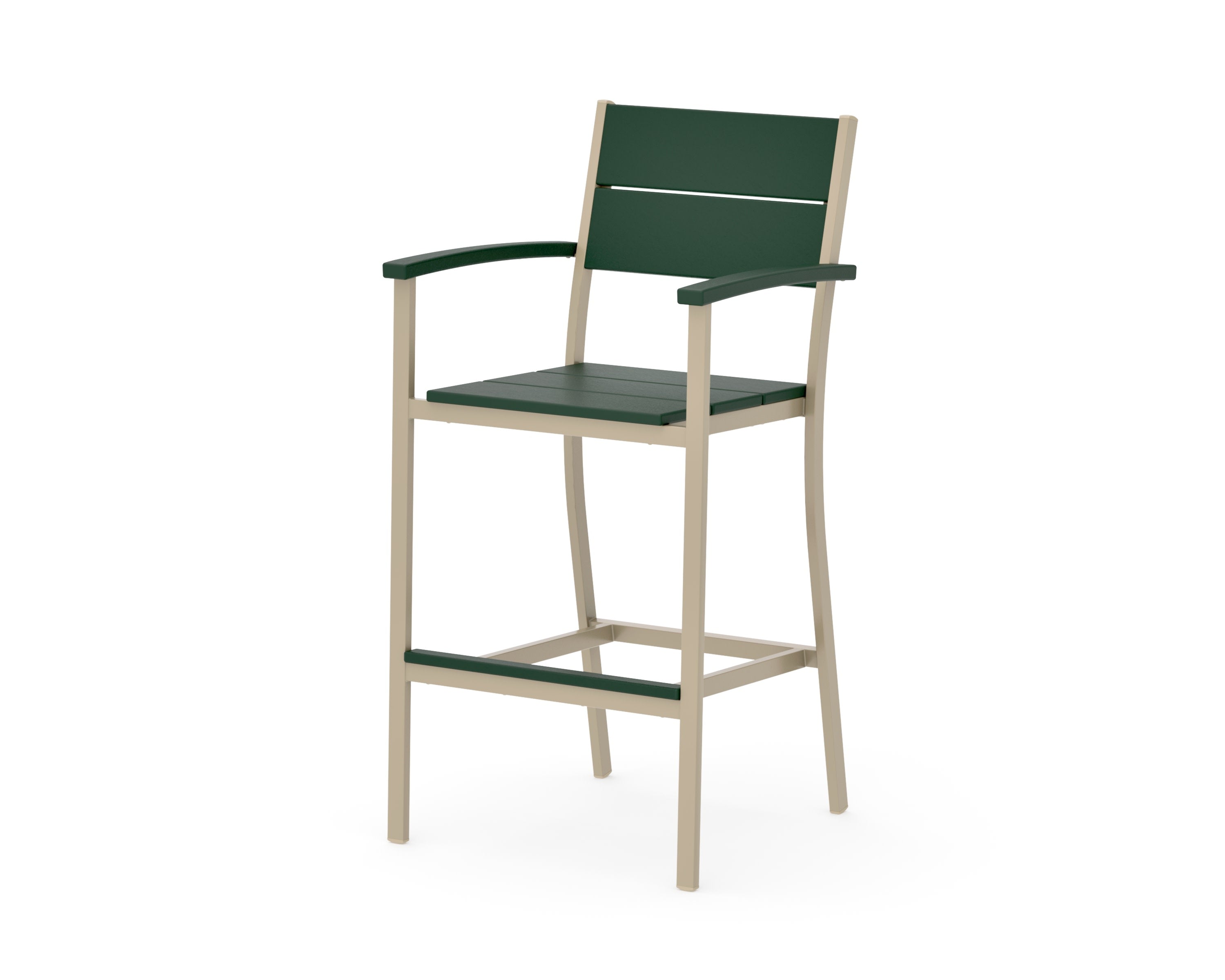Main Street Bar Arm Chair in Sand / Green
