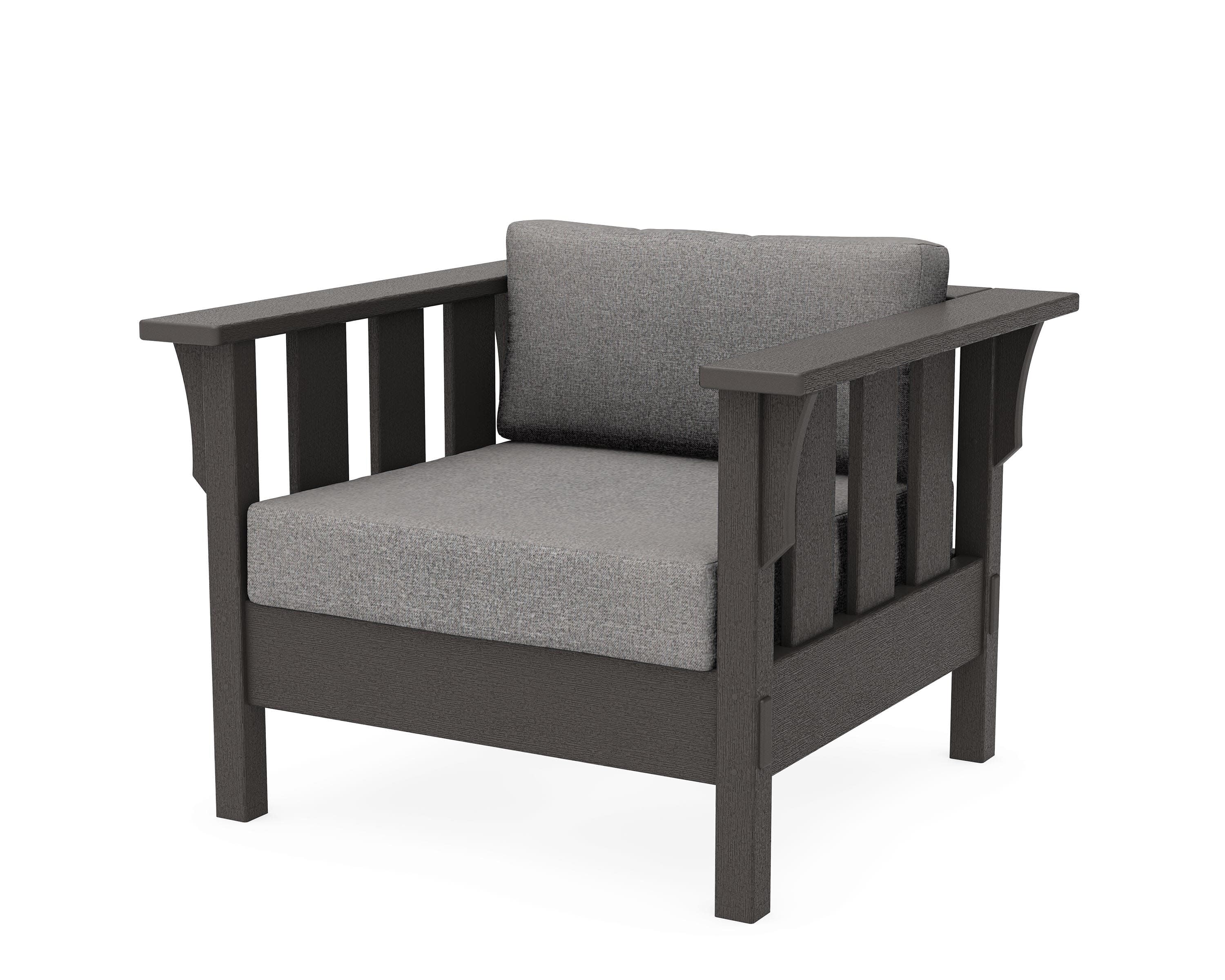 Acadia Deep Seating Chair in Vintage Coffee / Grey Mist