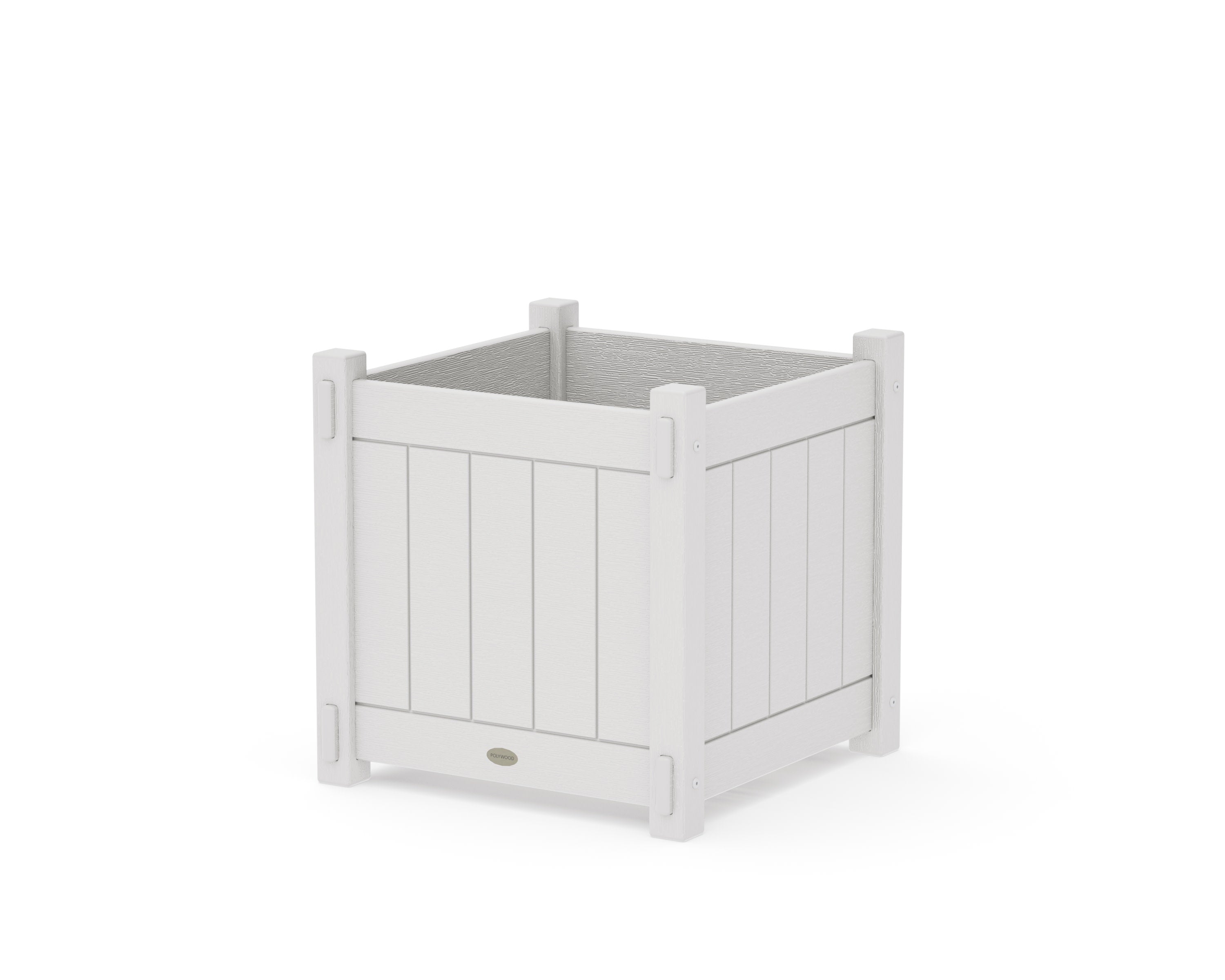 Vineyard Large Square Planter Box in Vintage White