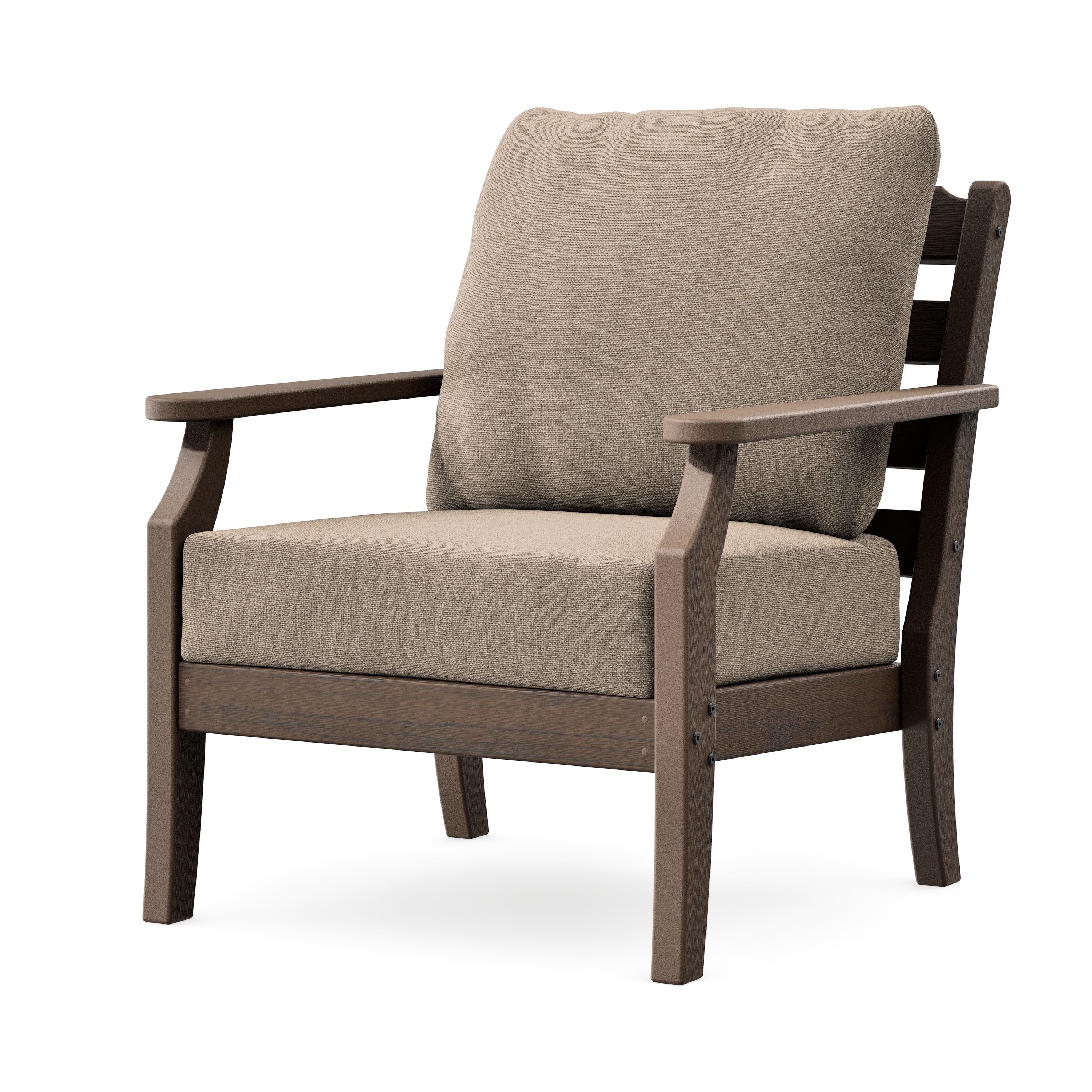 Savannah Deep Seating Chair in Kona / Spiced Burlap