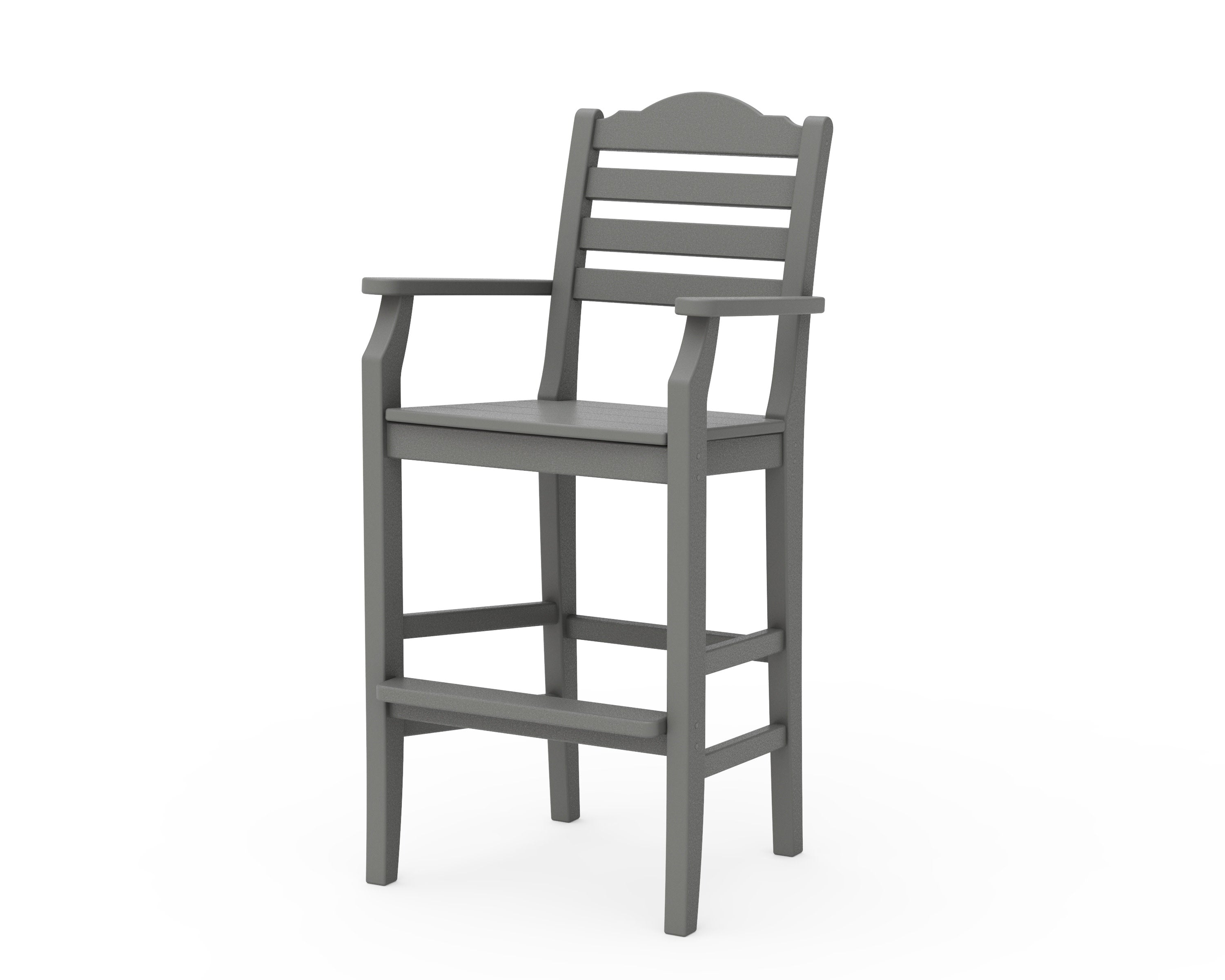 Savannah Bar Arm Chair in Slate Grey