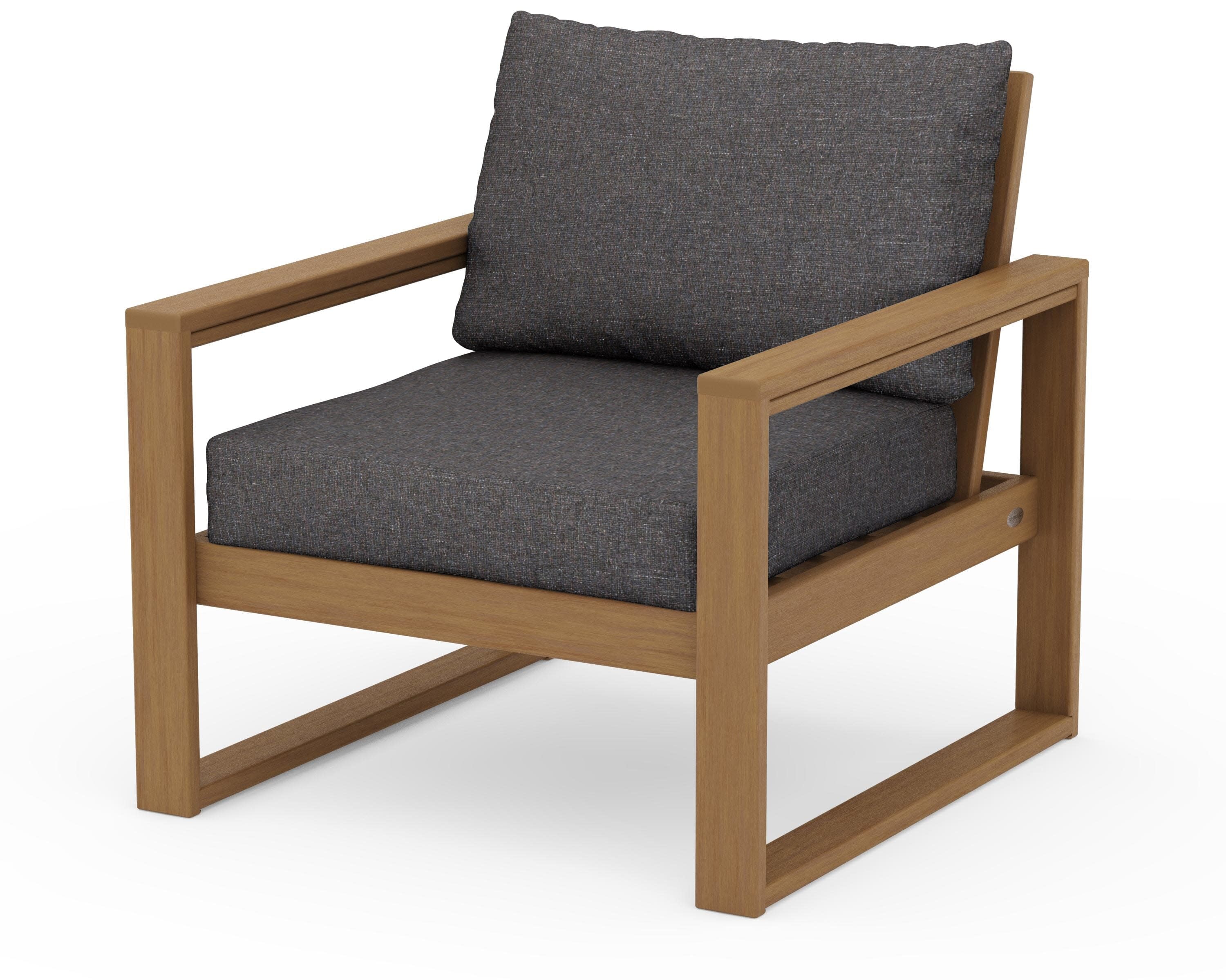 EDGE Club Chair in Natural / Ash Charcoal
