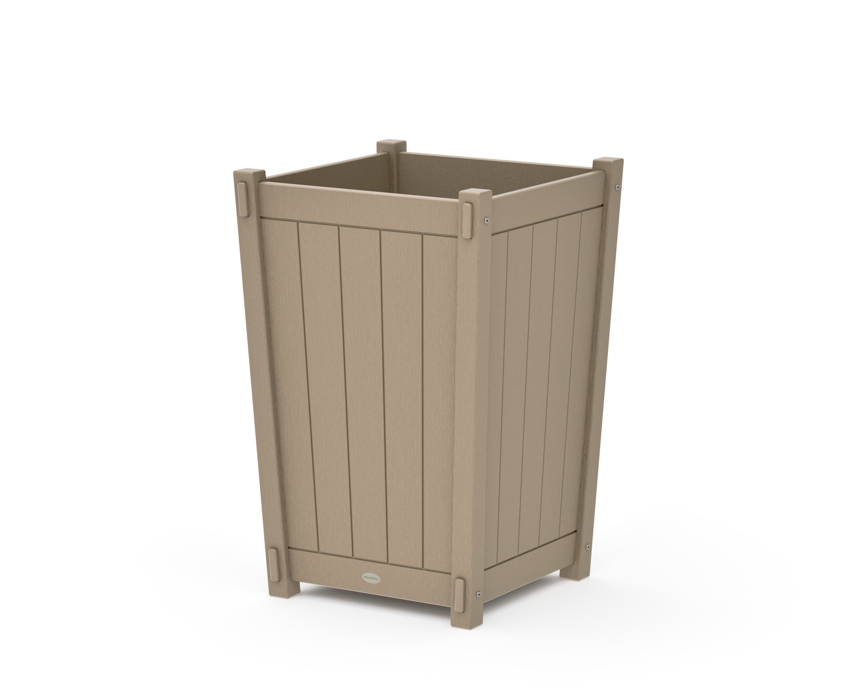 Vineyard Large Tapered Square Planter Box in Vintage Sahara