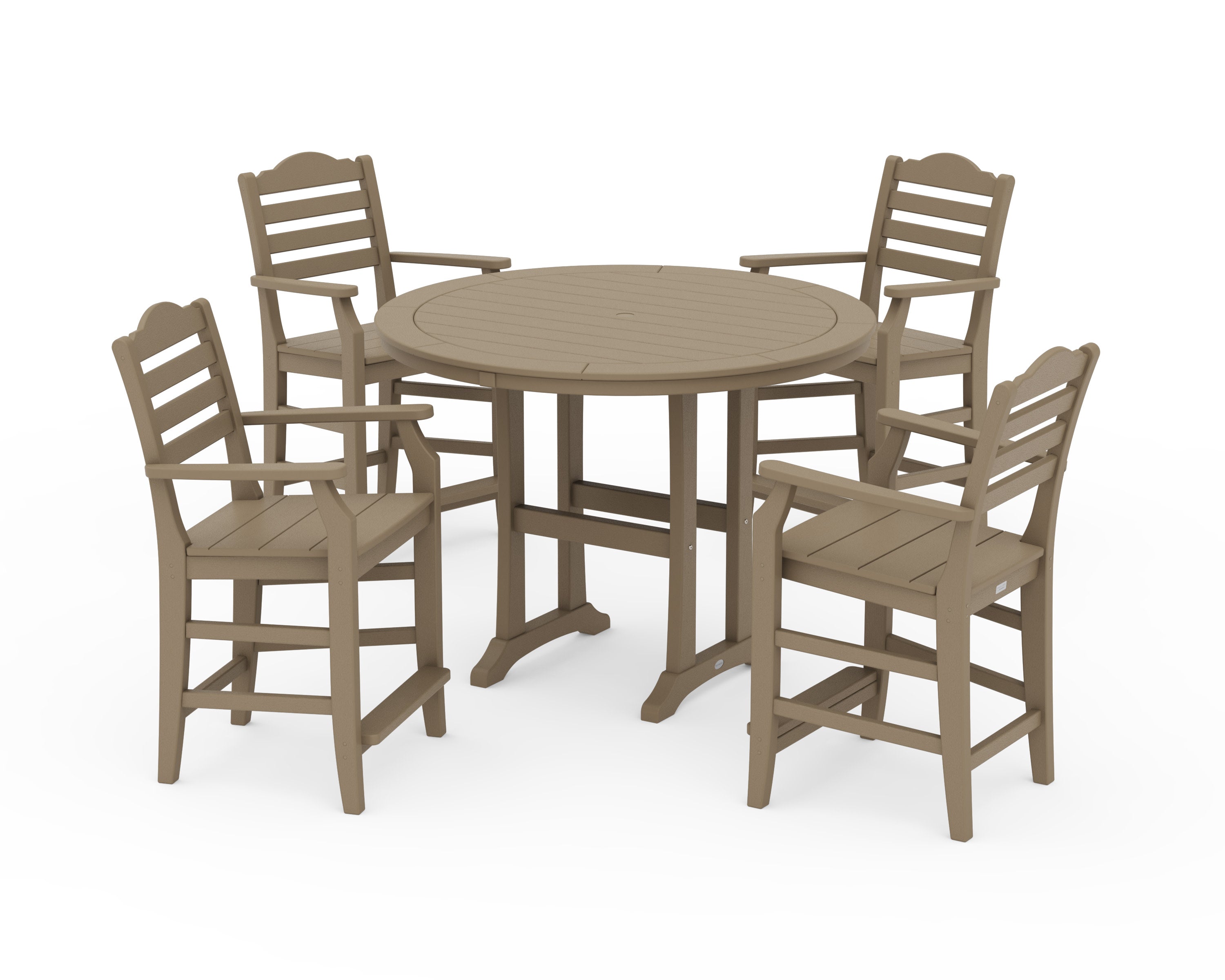 Savannah 5-Piece Round Counter Set in Vintage Sahara