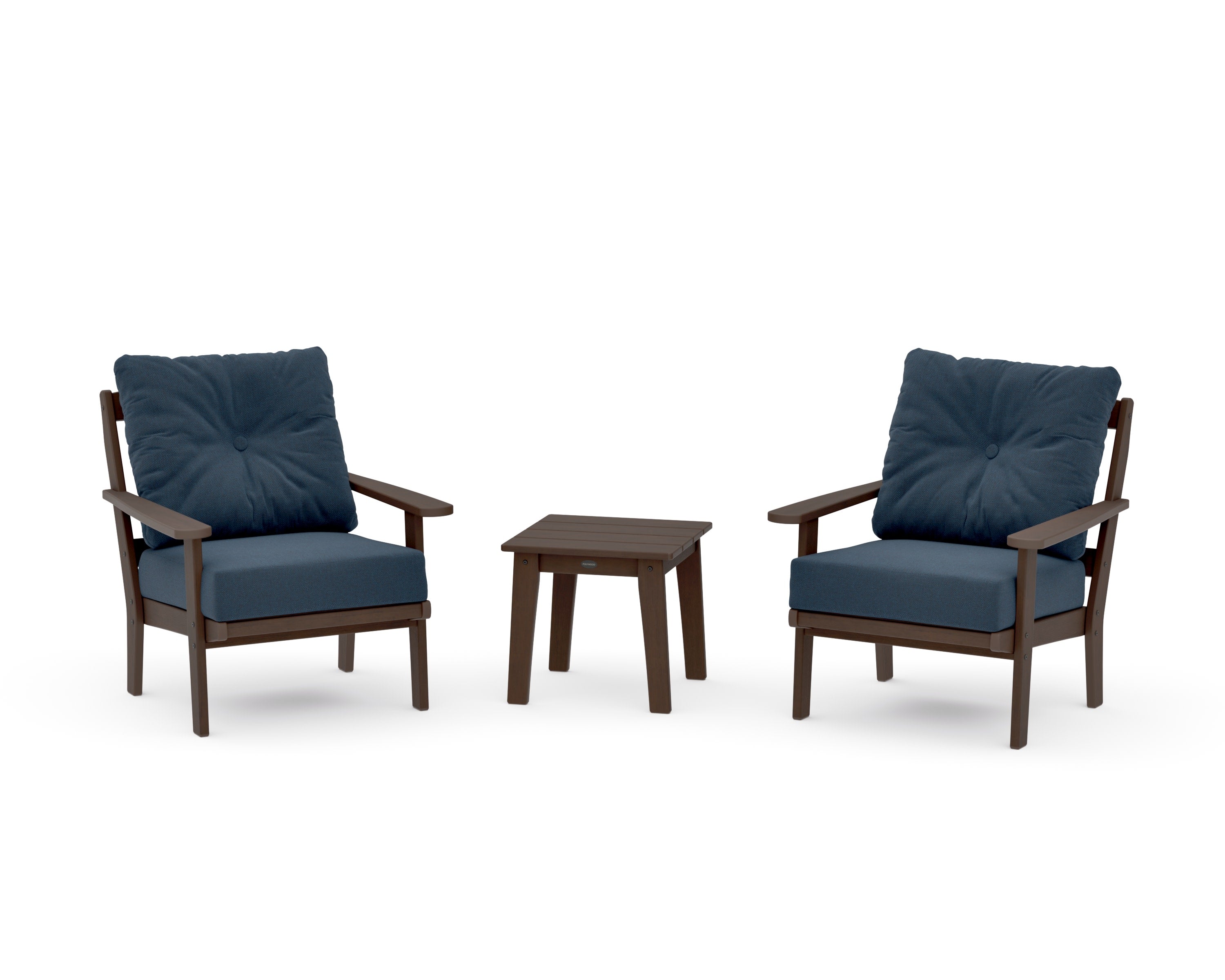 Mission 3-Piece Deep Seating Set in Kona / Marine Indigo
