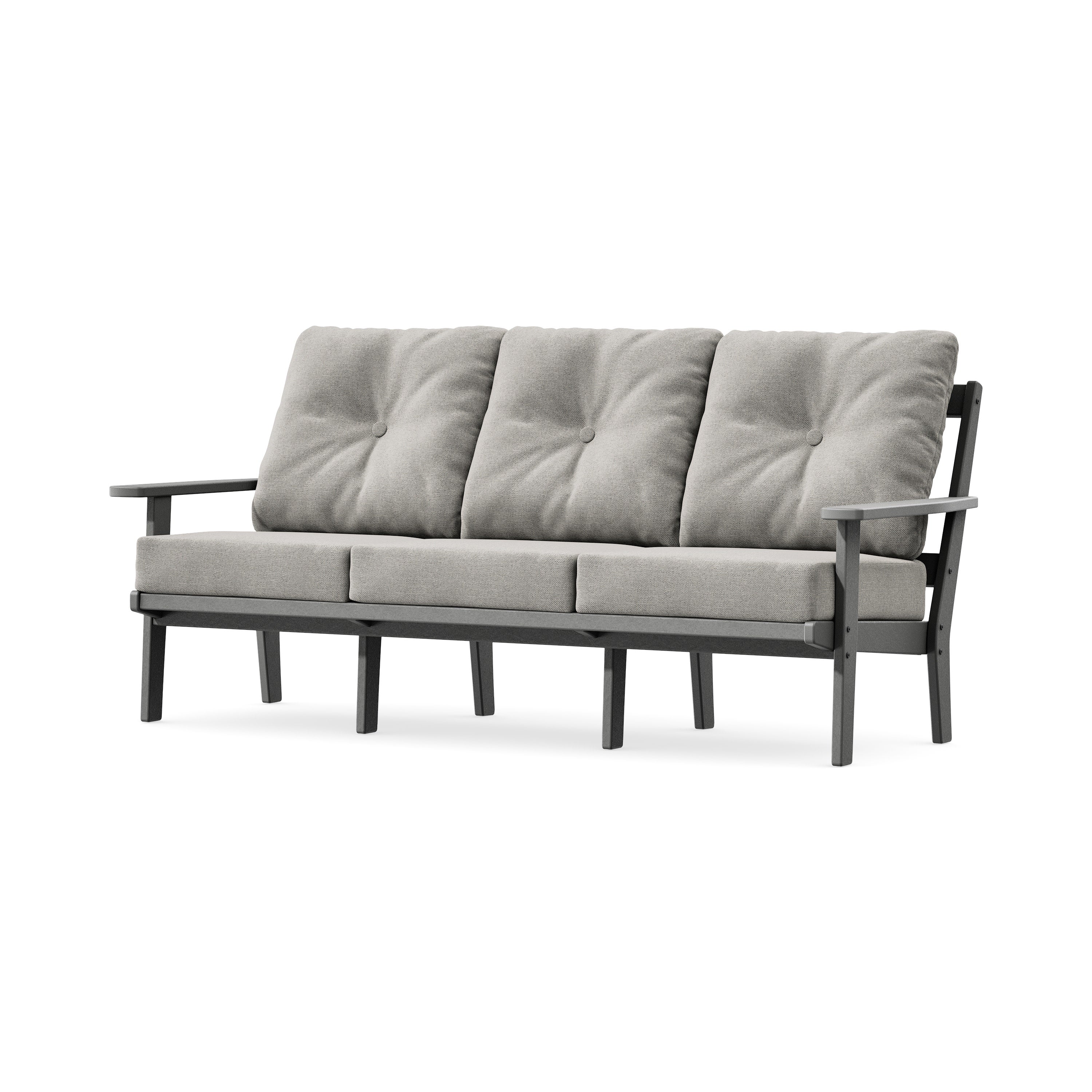 Oxford Deep Seating Sofa in Slate Grey / Weathered Tweed