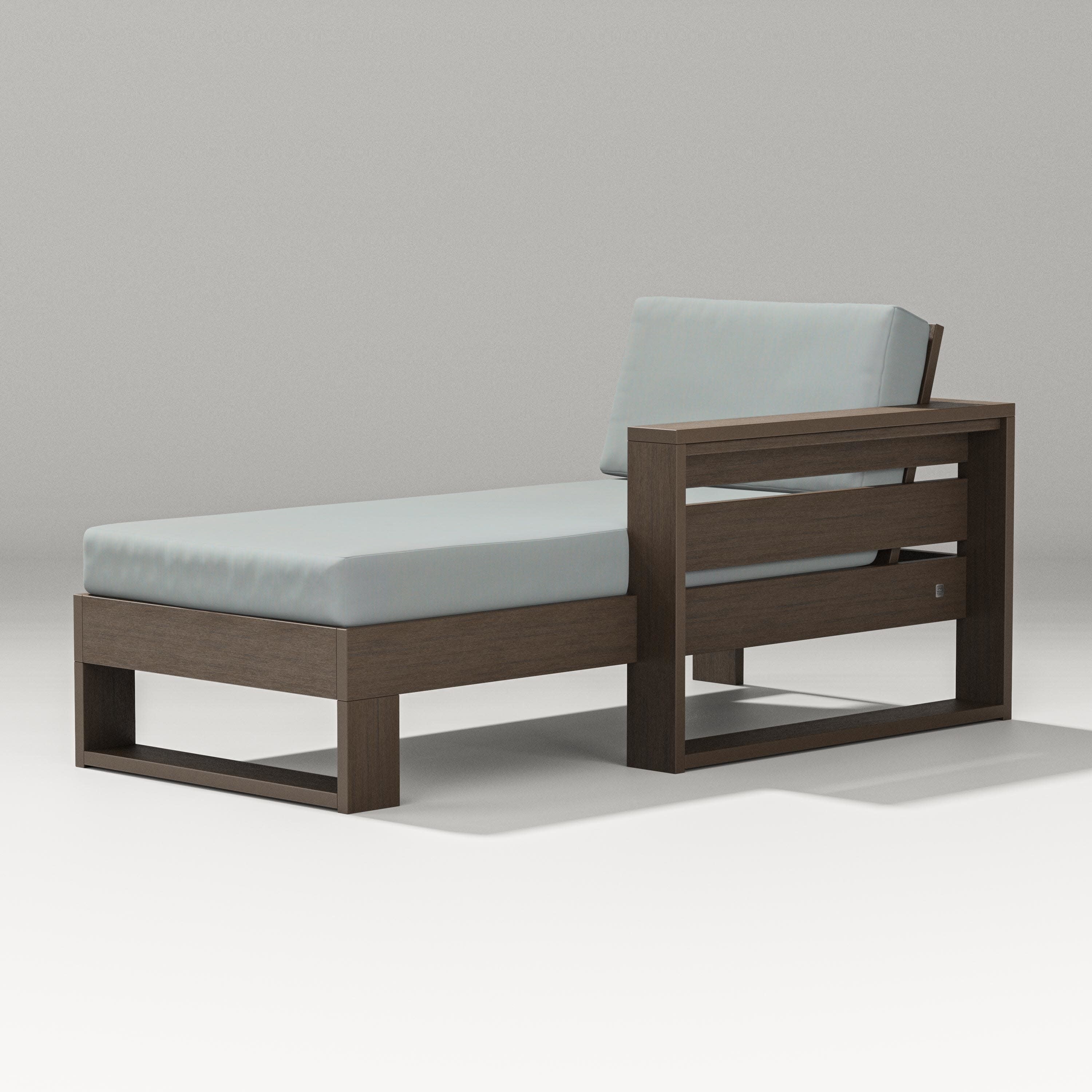 Latitude Modular Right Arm Chaise in Kona / Spa