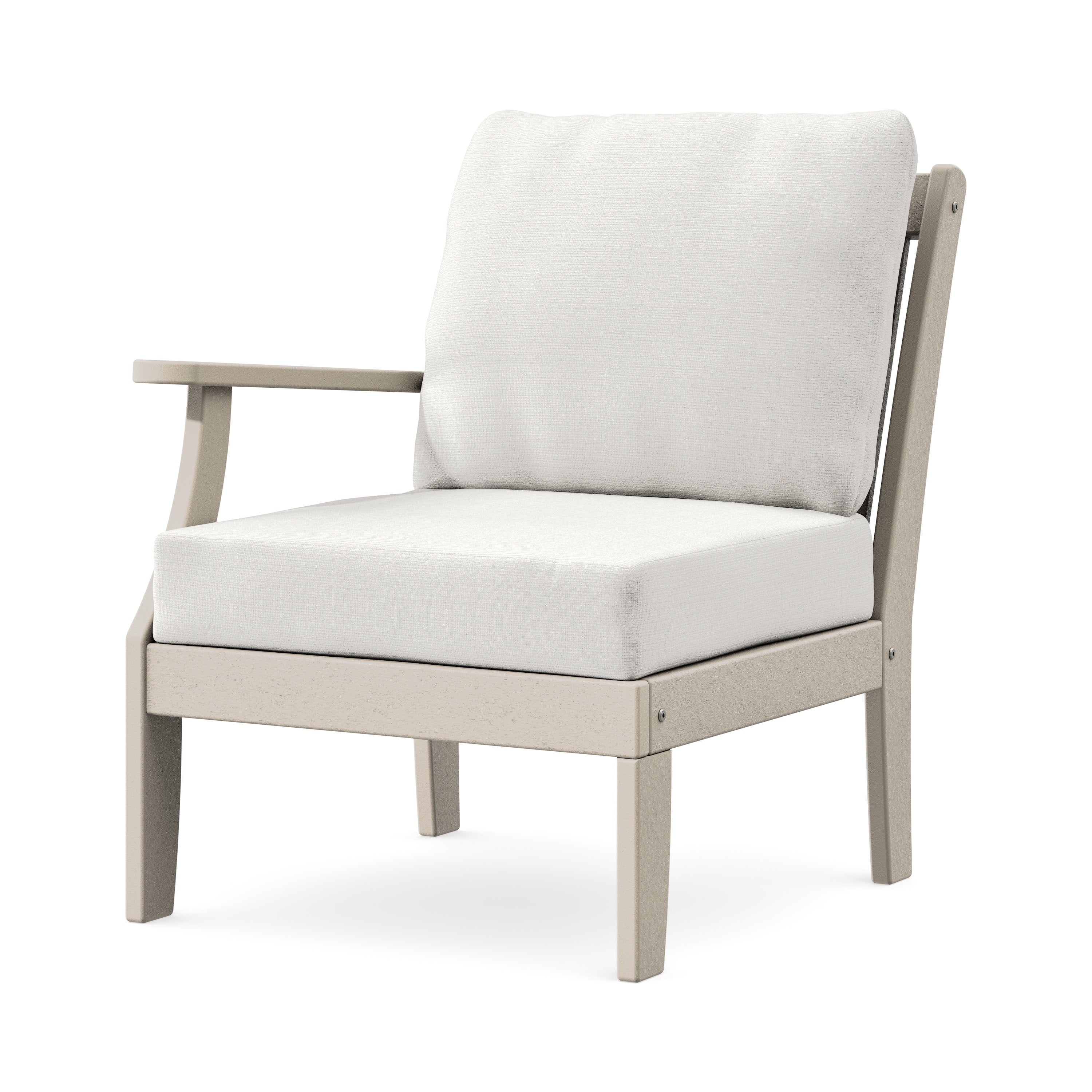 Braxton Modular Left Arm Chair in Sand / Natural Linen